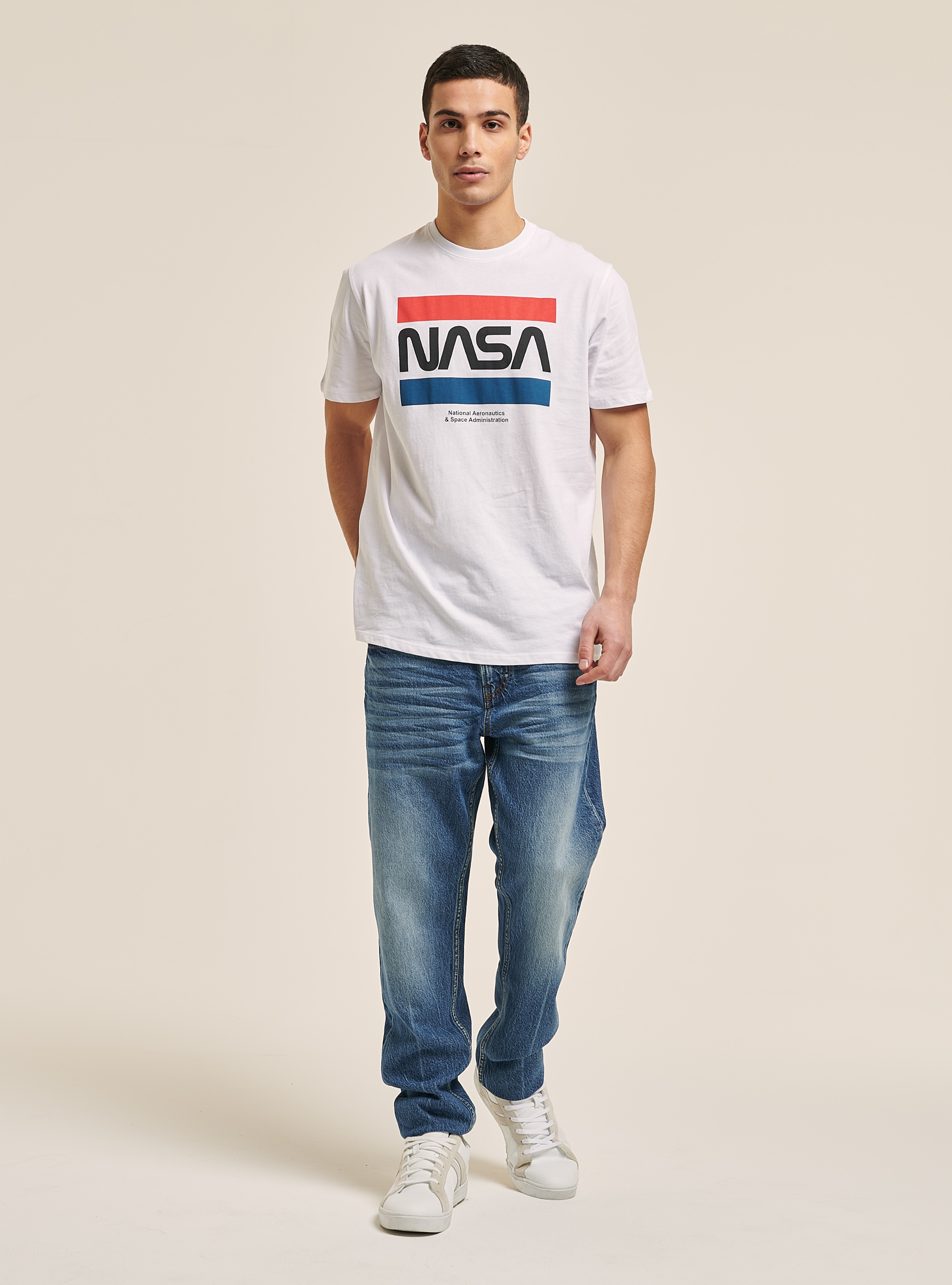 T-shirt Nasa for Alcott, WHITE