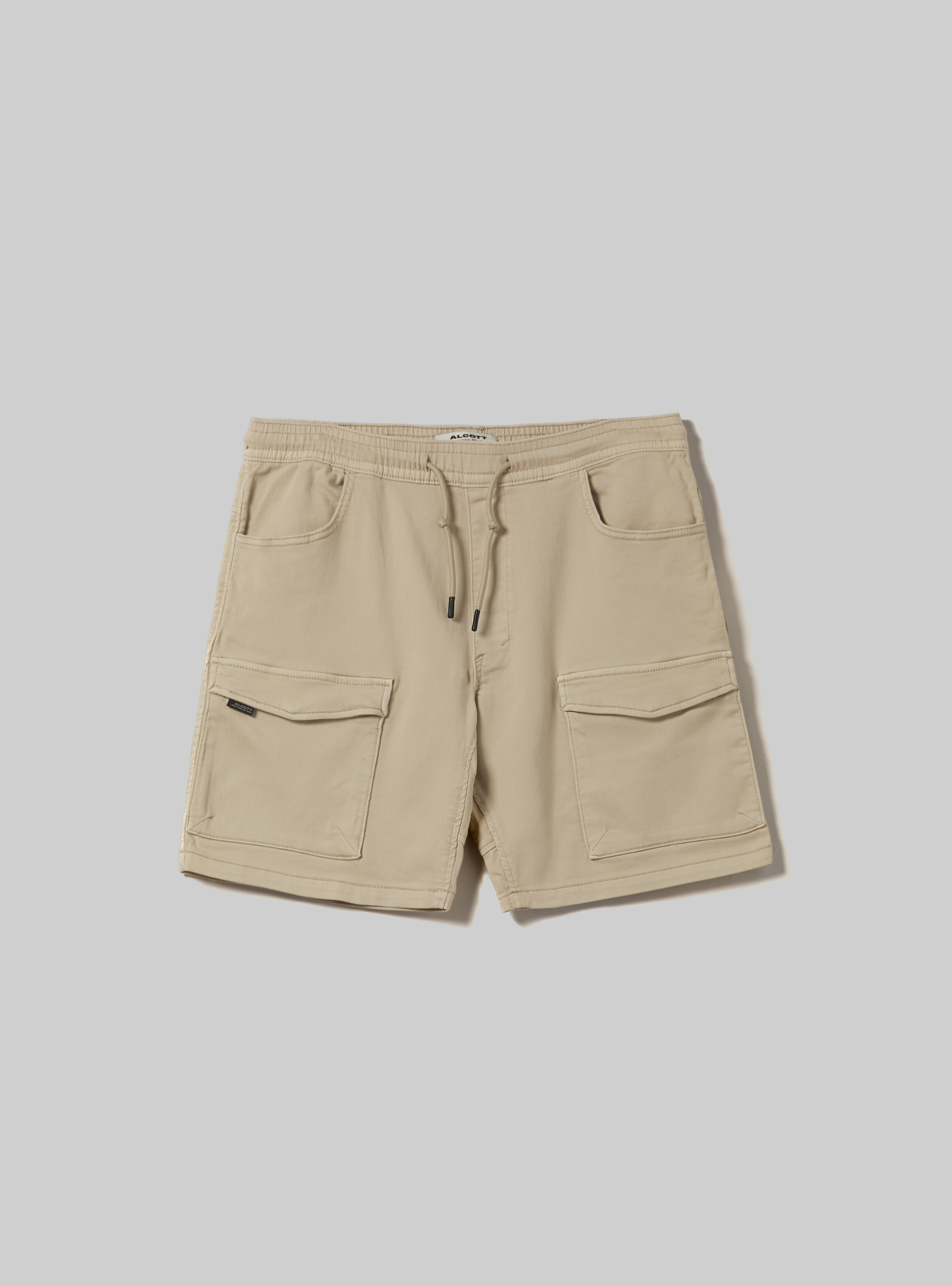 Sand-Colored Cotton Bermuda Shorts main image 1
