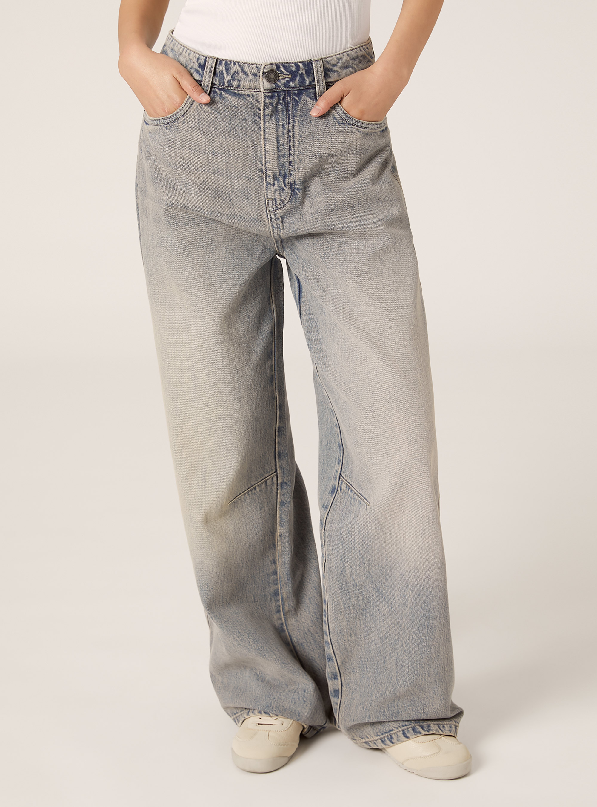 Baggy fit jeans, D004 MEDIUM LIGHT BLUE