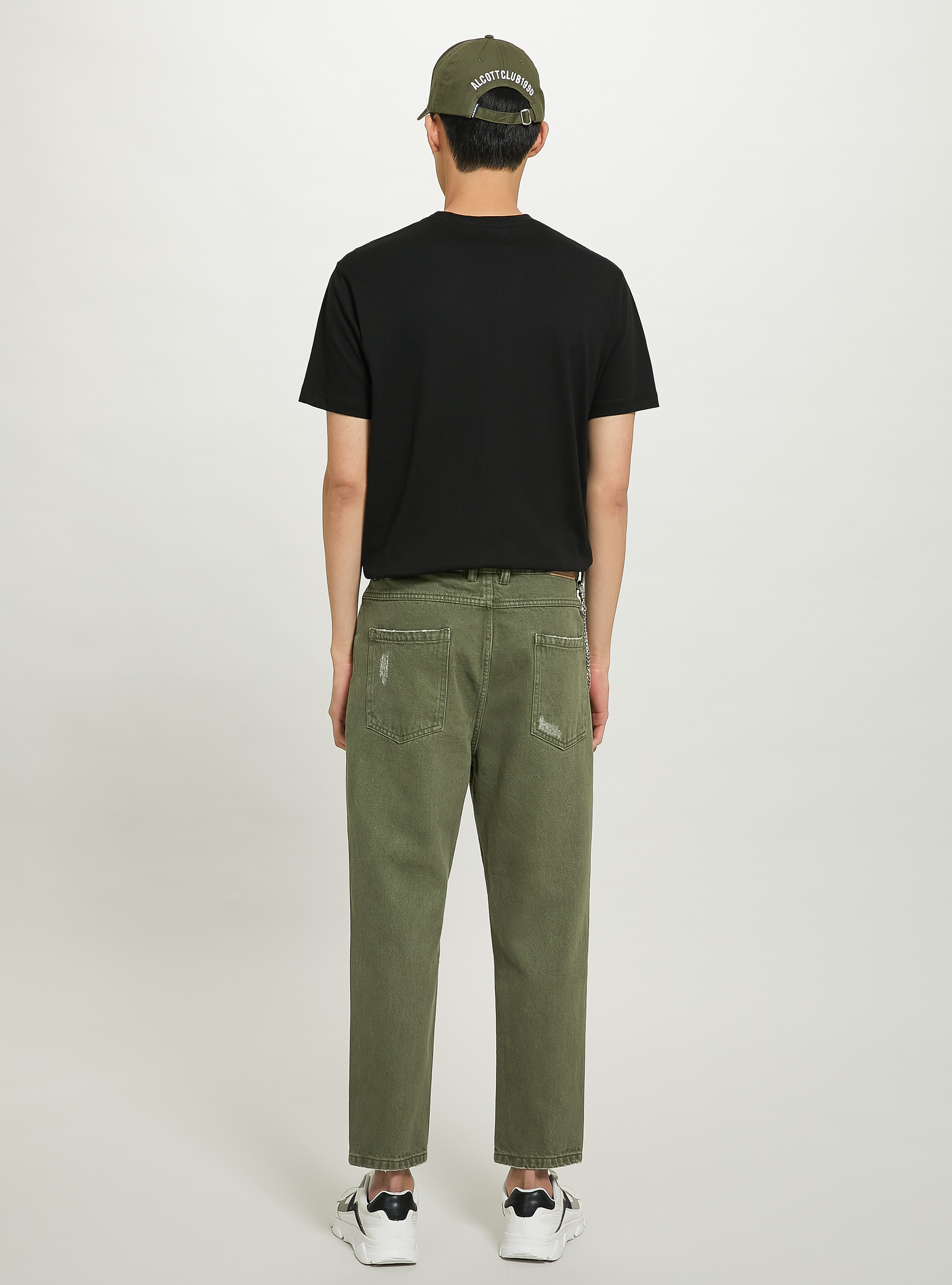 Relaxed fit jeans with chain, KY2 KAKY MEDIUM