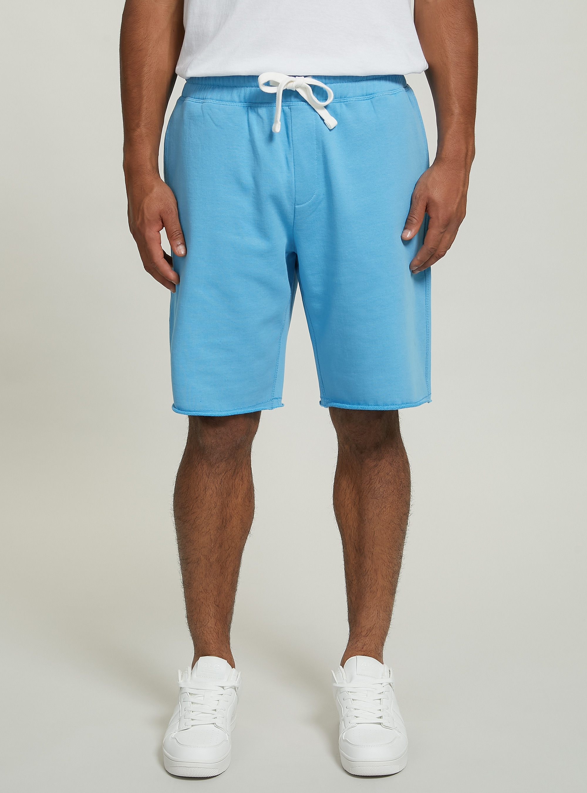 Bermuda jogger in cotone, AZ3 AZURE LIGHT