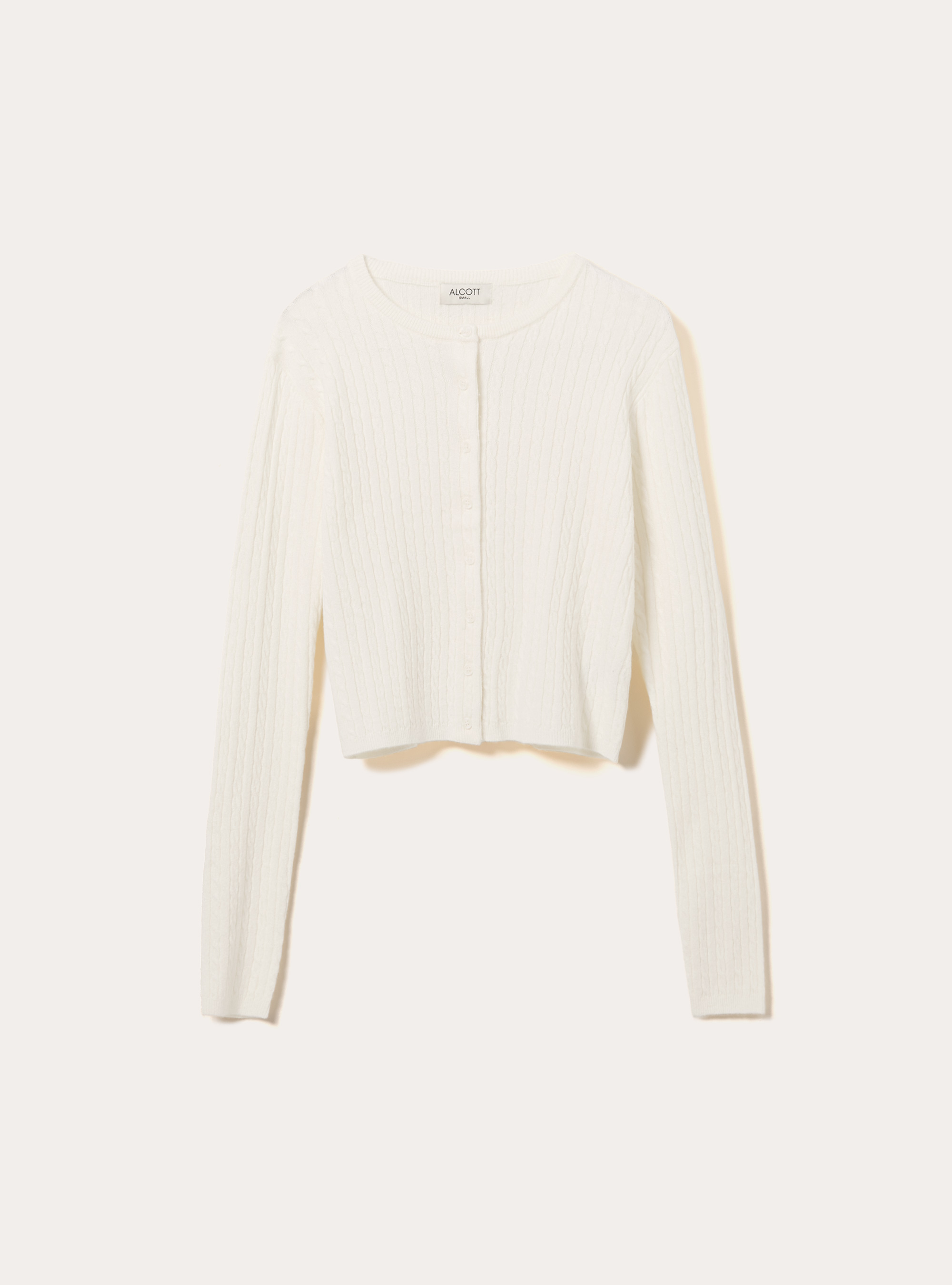 Cardigan trecce, WH2 WHITE