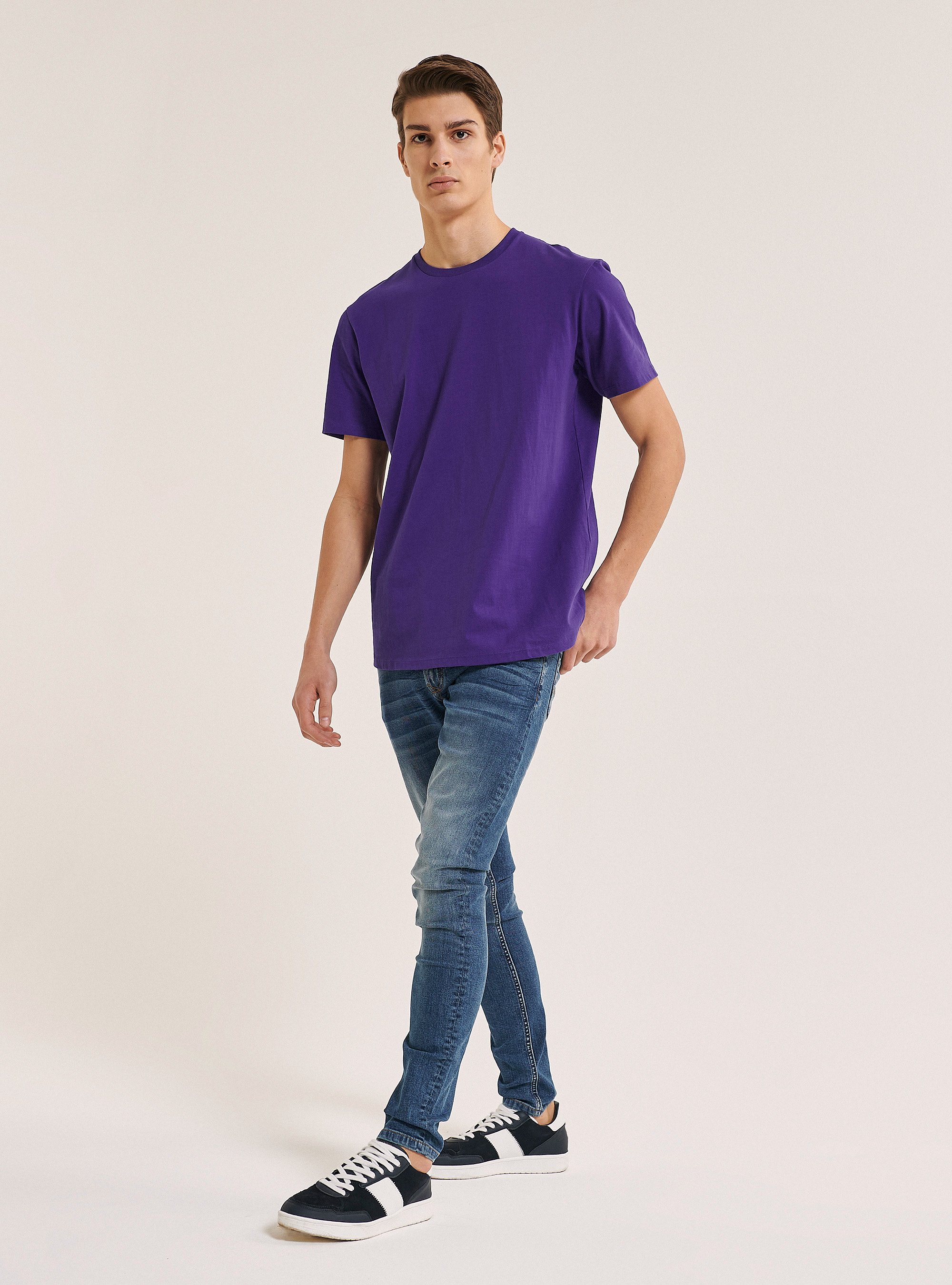 T-shirt basic 100% coton, C399 PURPLE