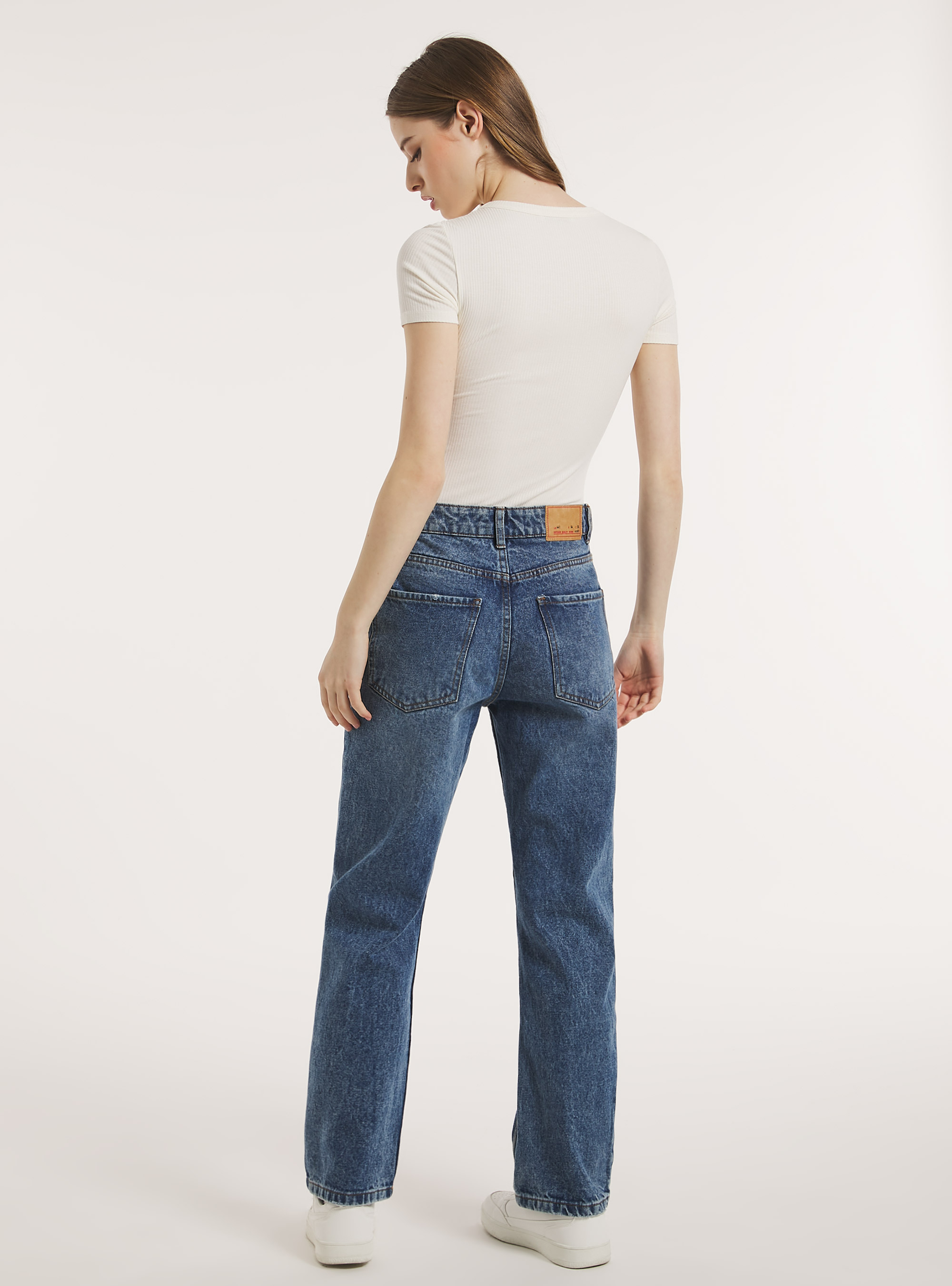 Ribbed short-sleeved bodysuit, WH2 WHITE