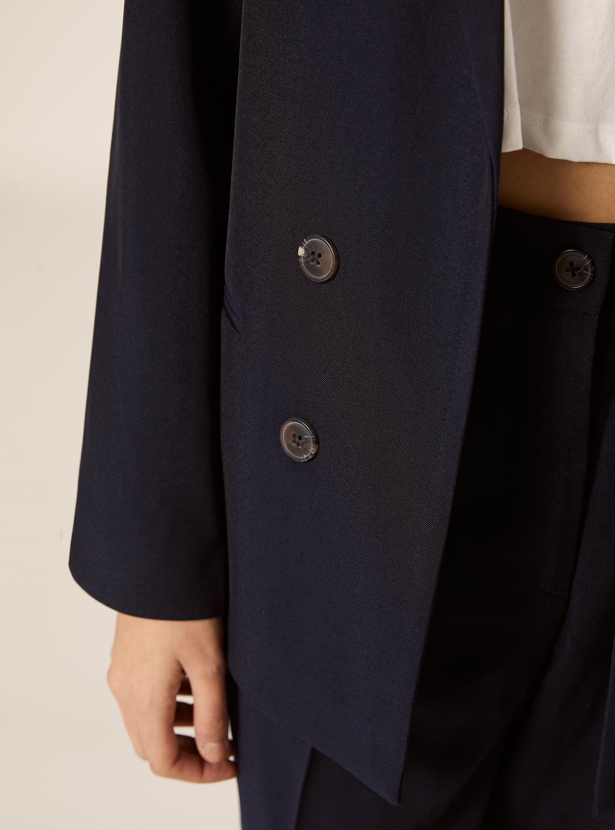 Blazer cruzado, NA2 NAVY MEDIUM