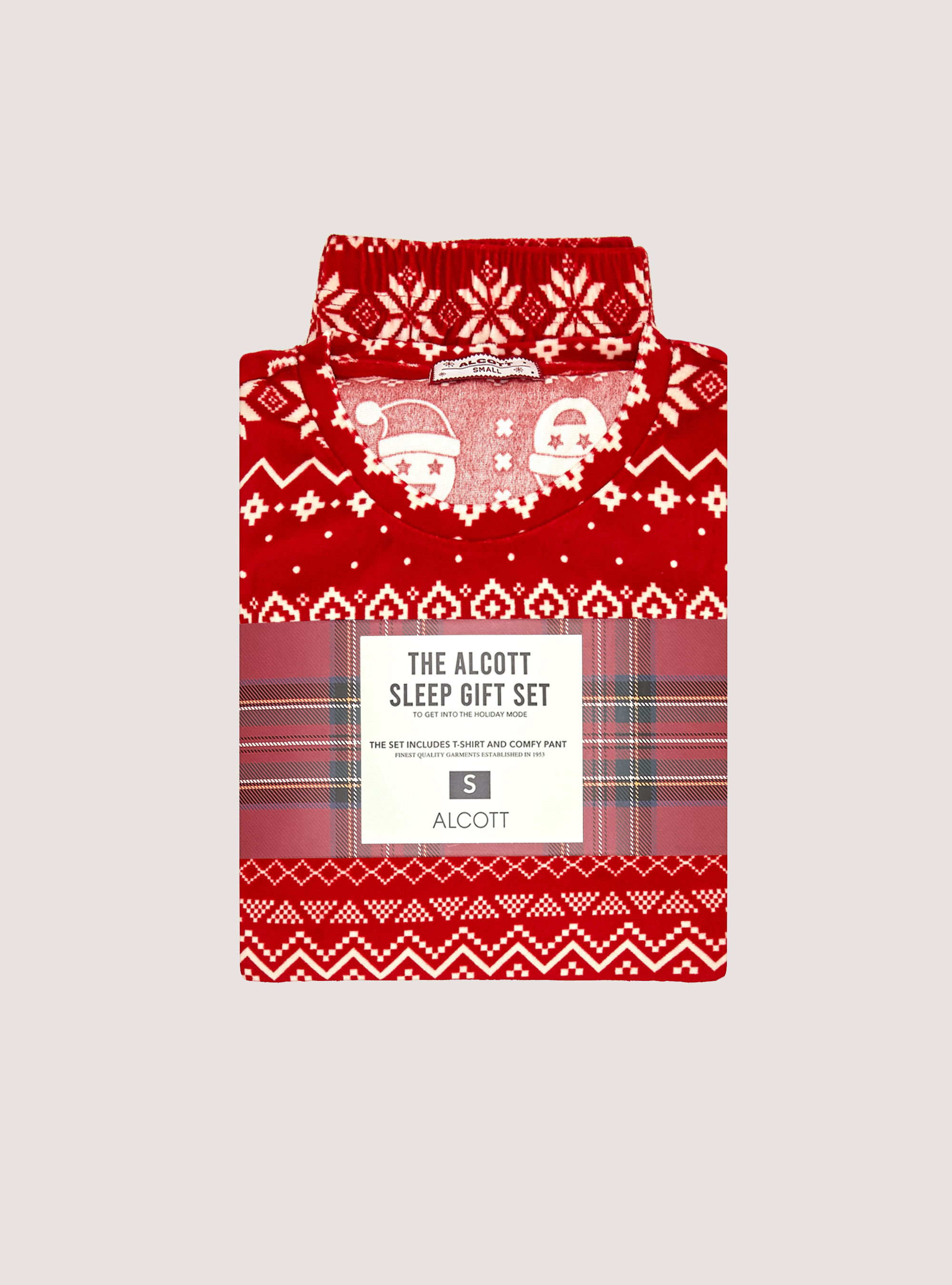 Christmas Family Collection all over pyjamas, RD2 RED MEDIUM