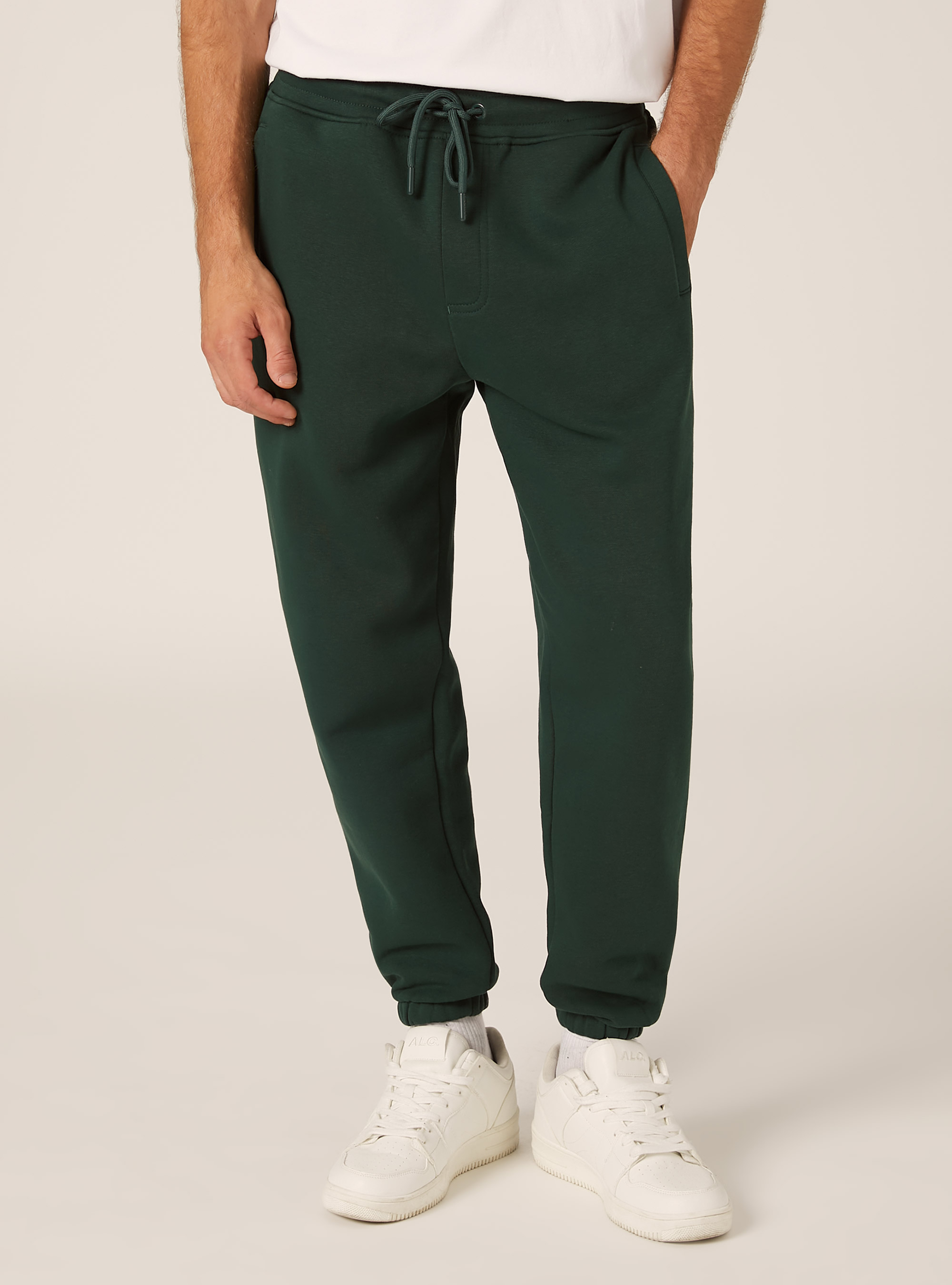 Fleece jogger pants, GN1 GREEN DARK