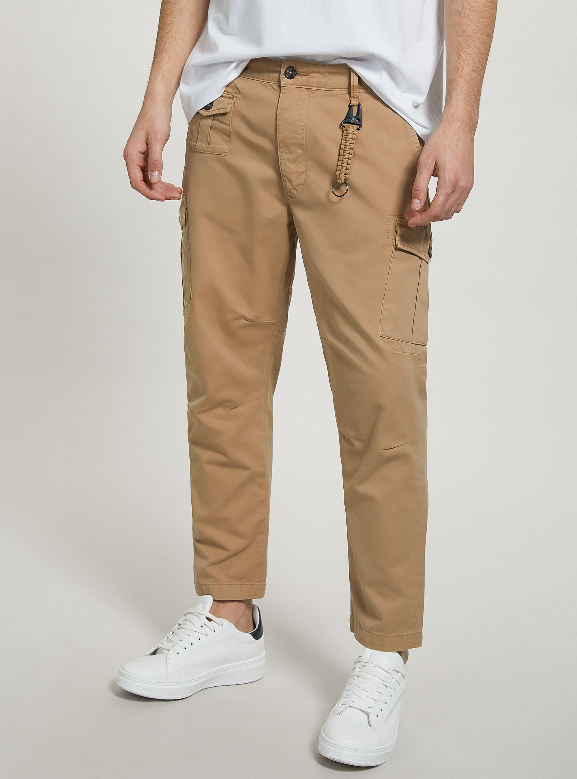 Twill cargo trousers, TB2 TOBACCO MEDIUM