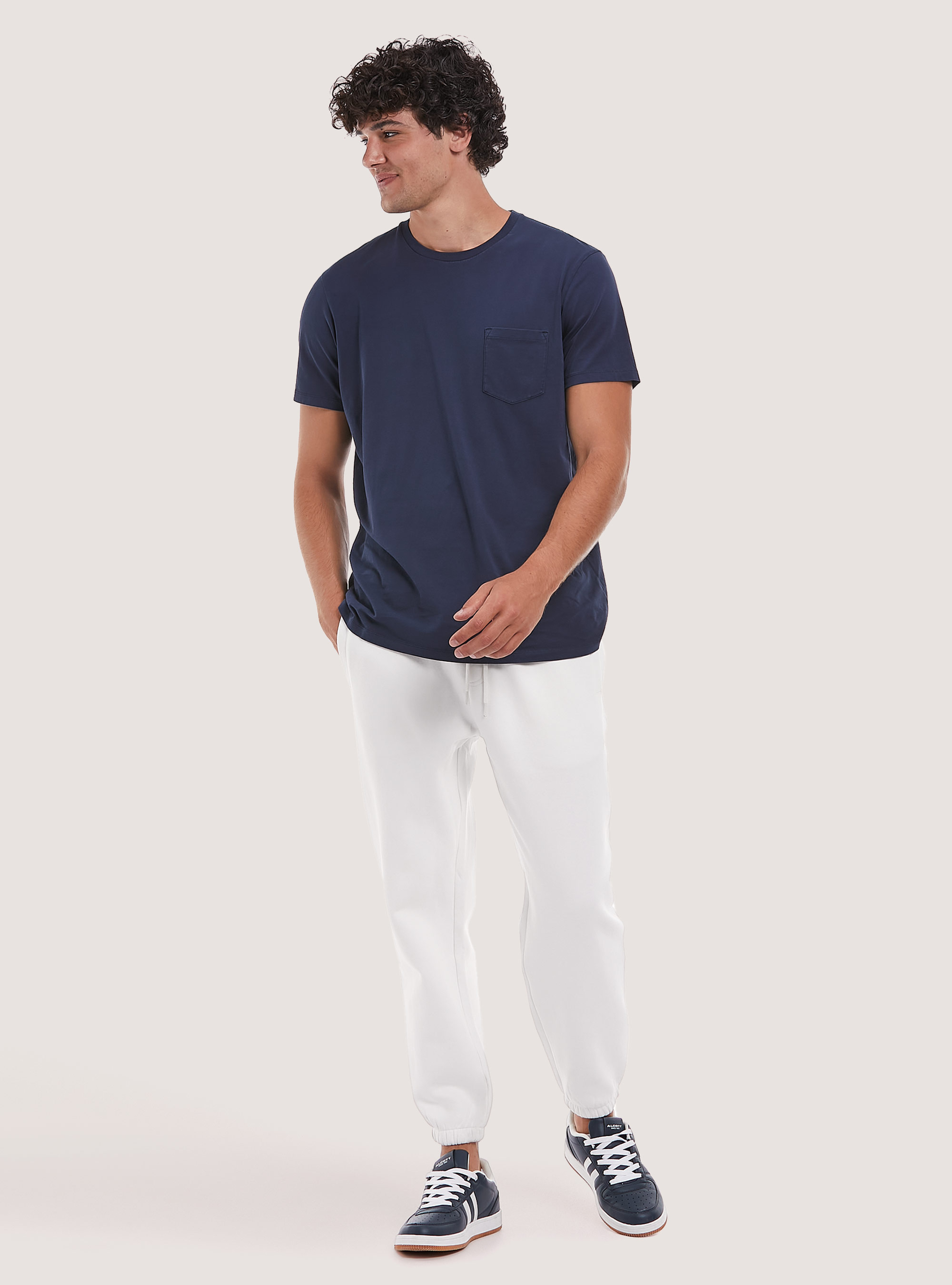 Plush jogger trousers, WH2 WHITE