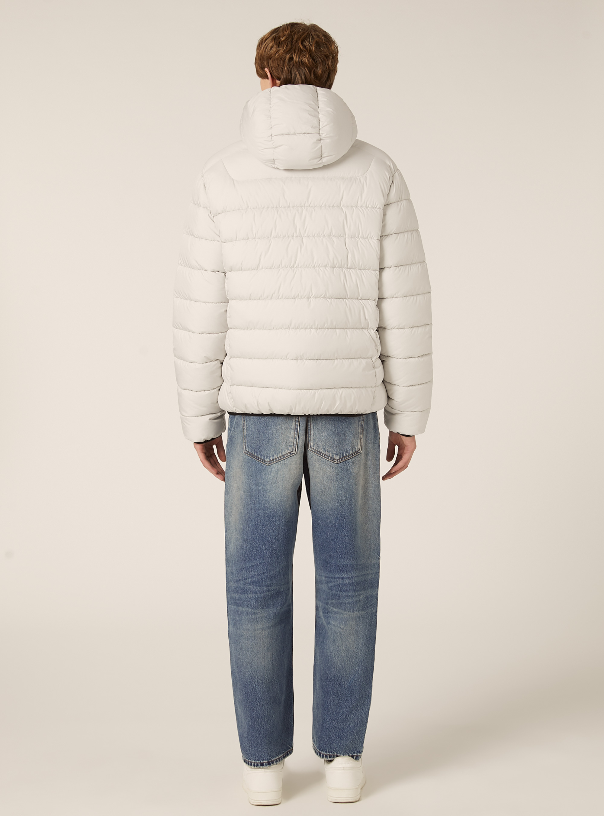 Padded jacket with hood, WH1 OFF WHITE