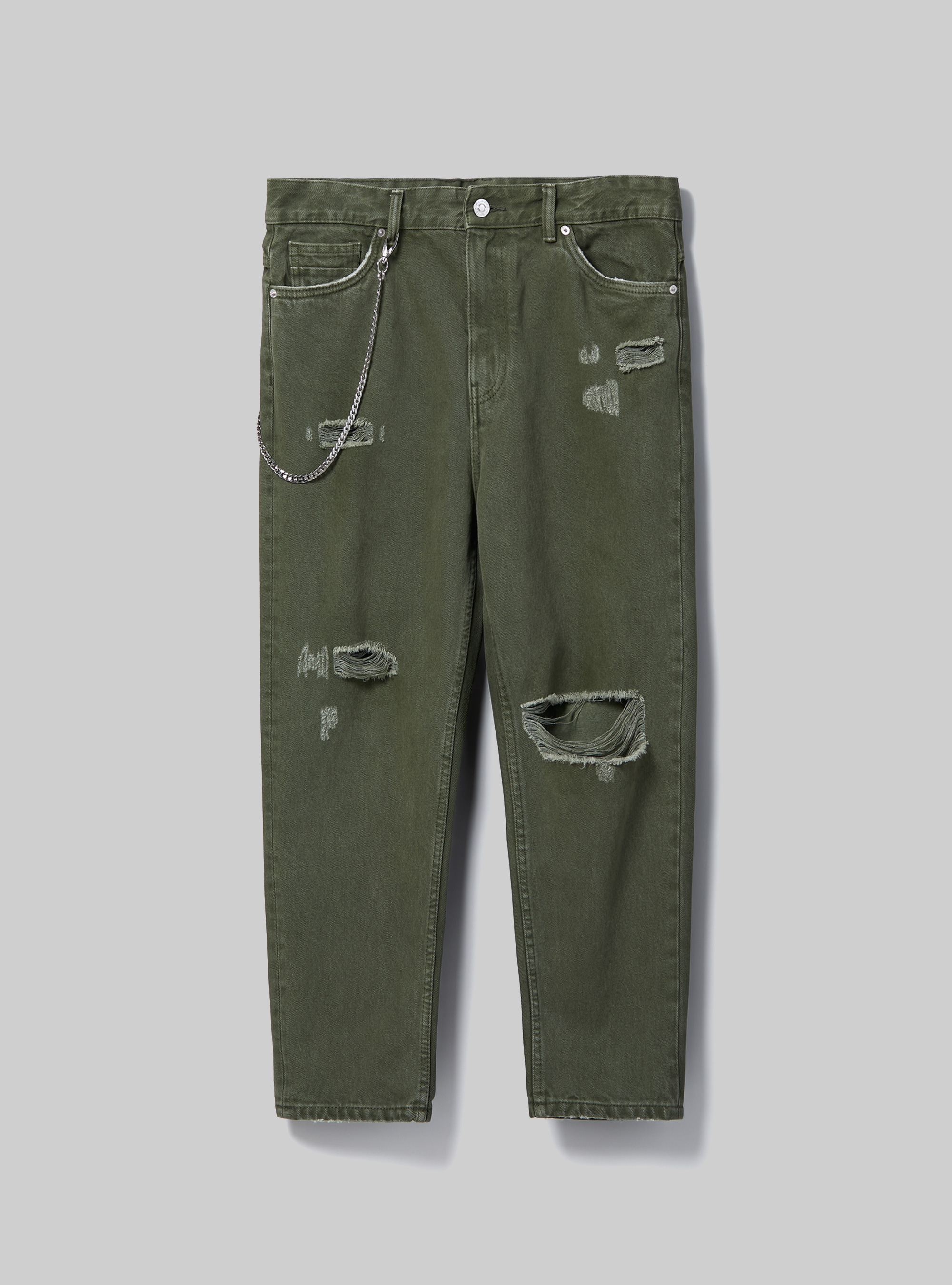 Relaxed fit jeans with chain, KY2 KAKY MEDIUM