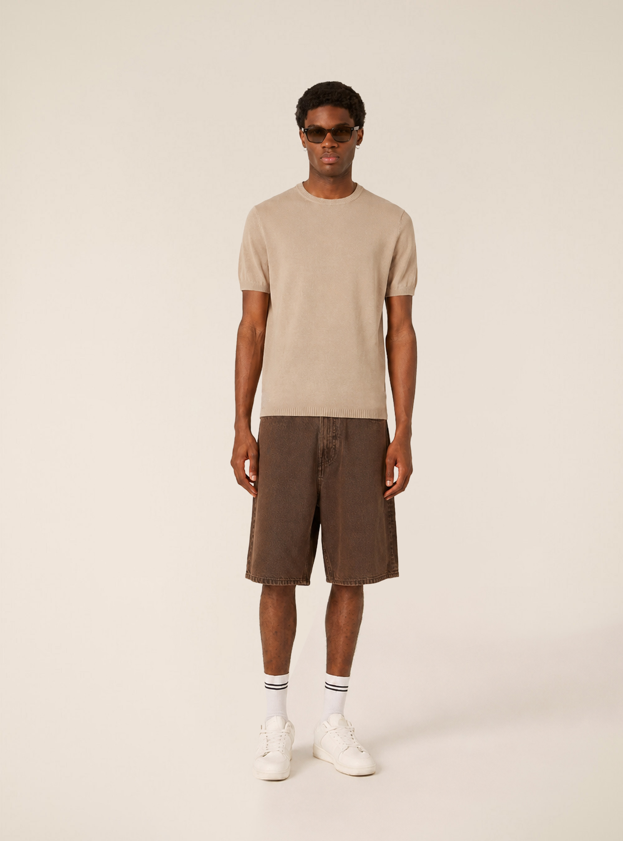 Maglia  a girocollo, BG3 BEIGE LIGHT