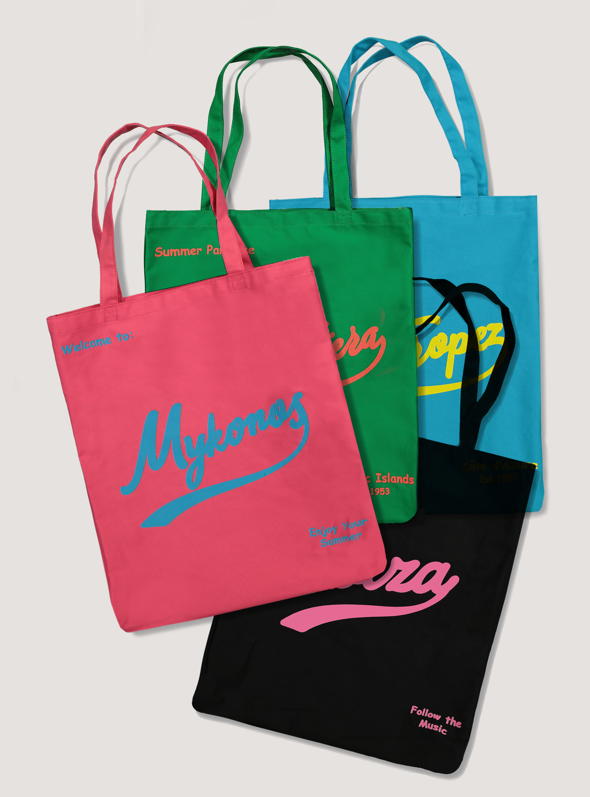 Shopper tinta unita con logo, BLACK