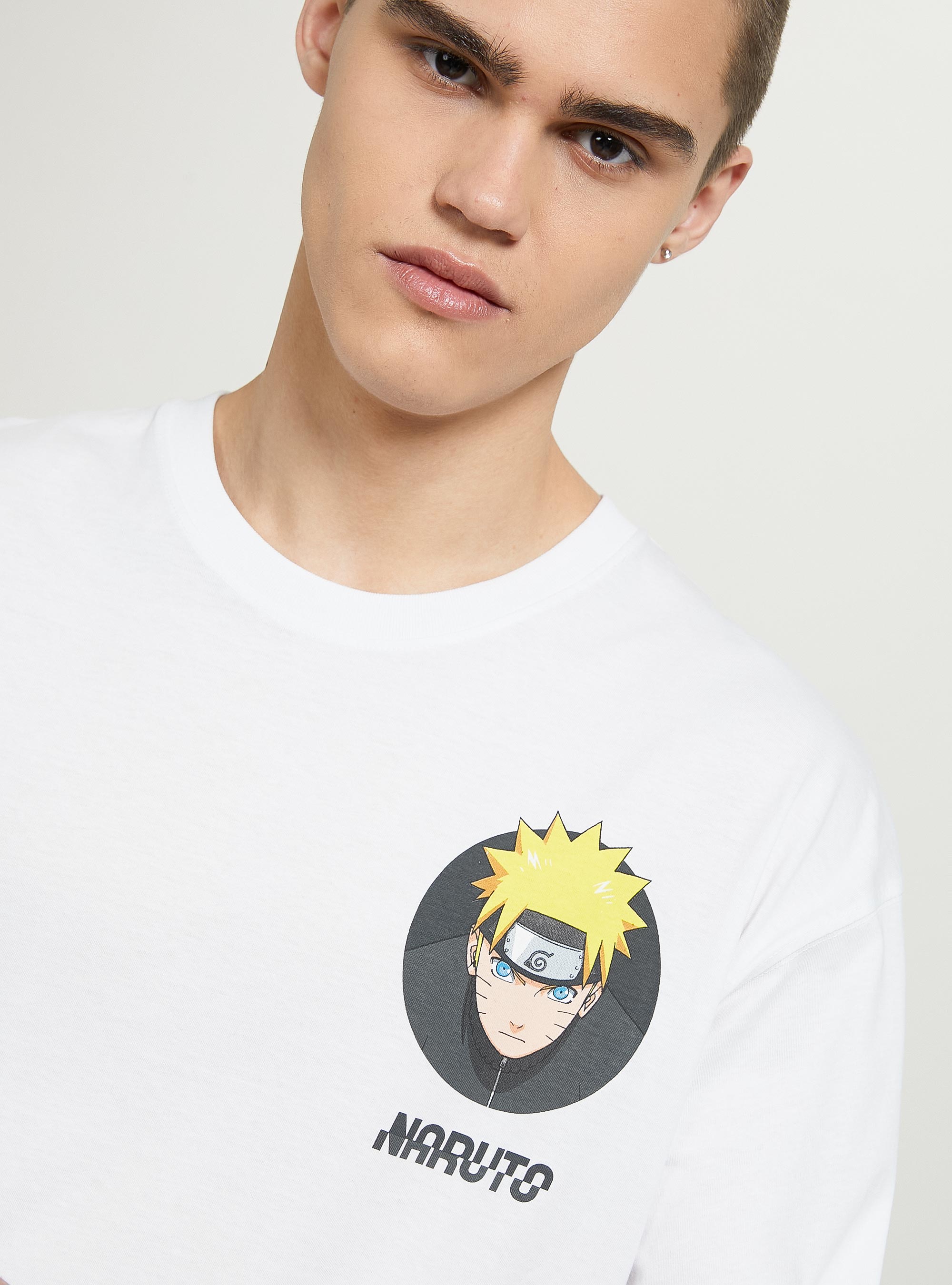 Naruto / Alcott T-shirt, WH3 WHITE