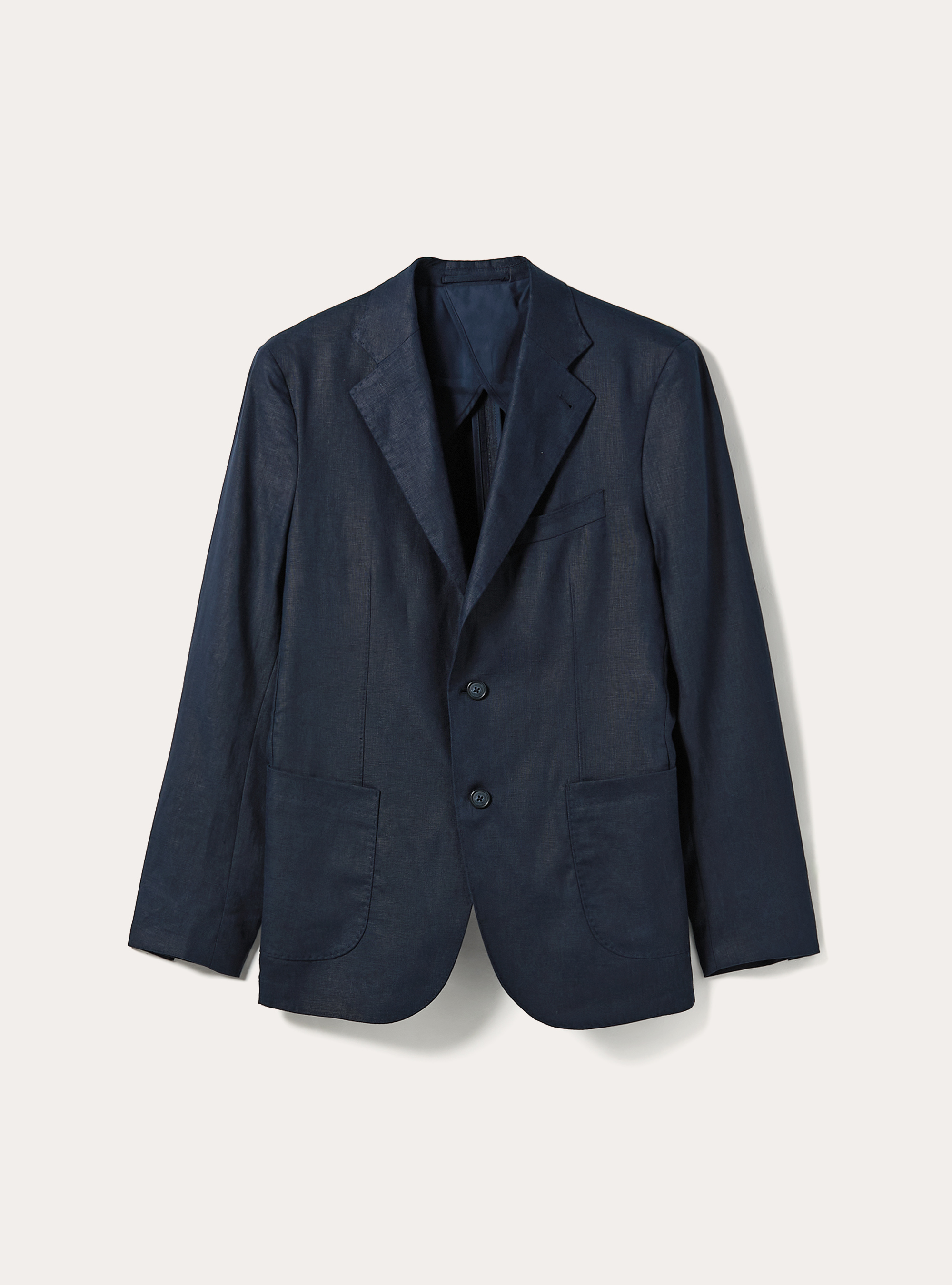 Pure Linen Jacket, NA1 NAVY DARK