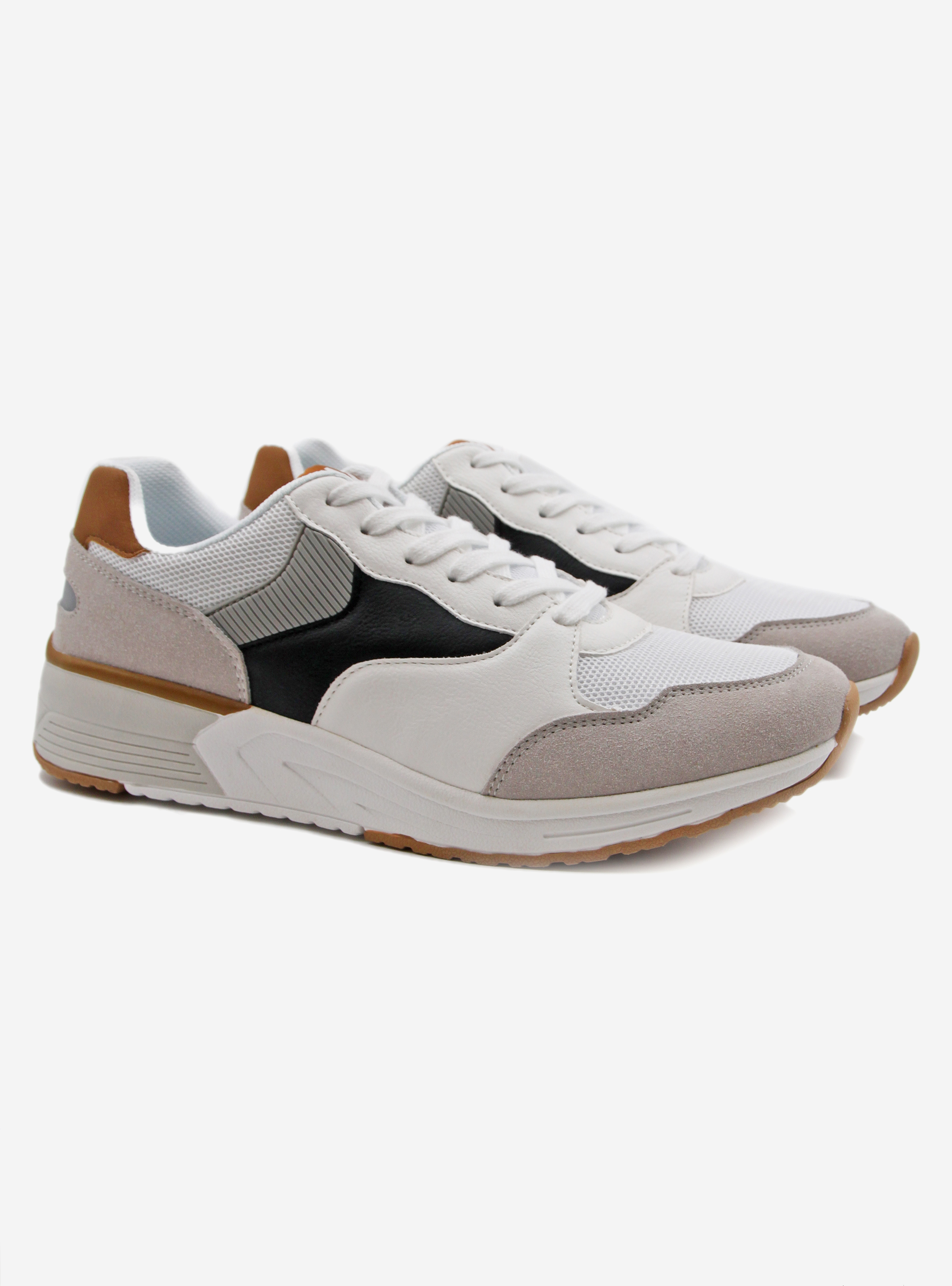 TWO TONE SNEAKERS, OFF-WHITE