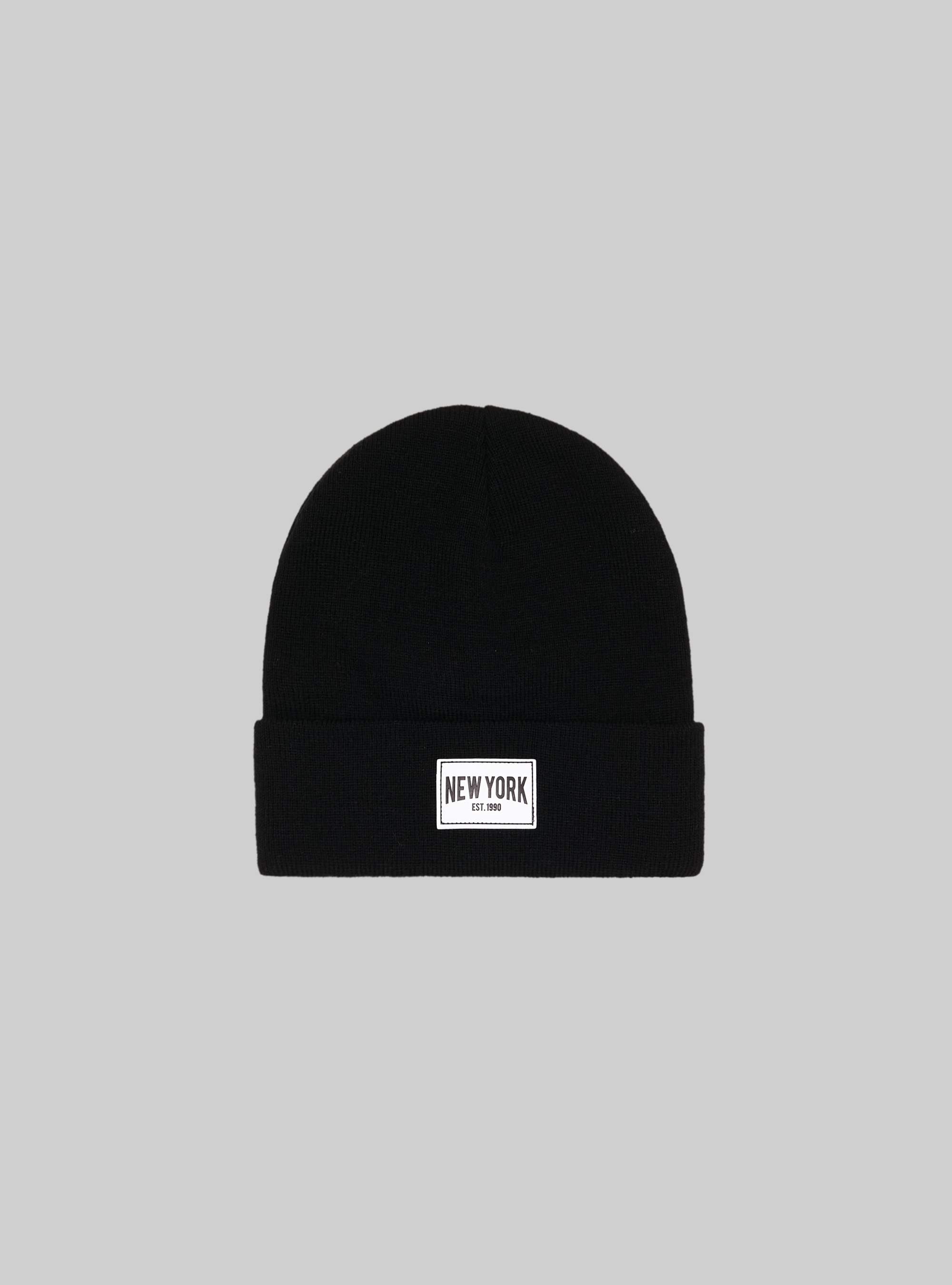 Gorro con parche, BK1 BLACK