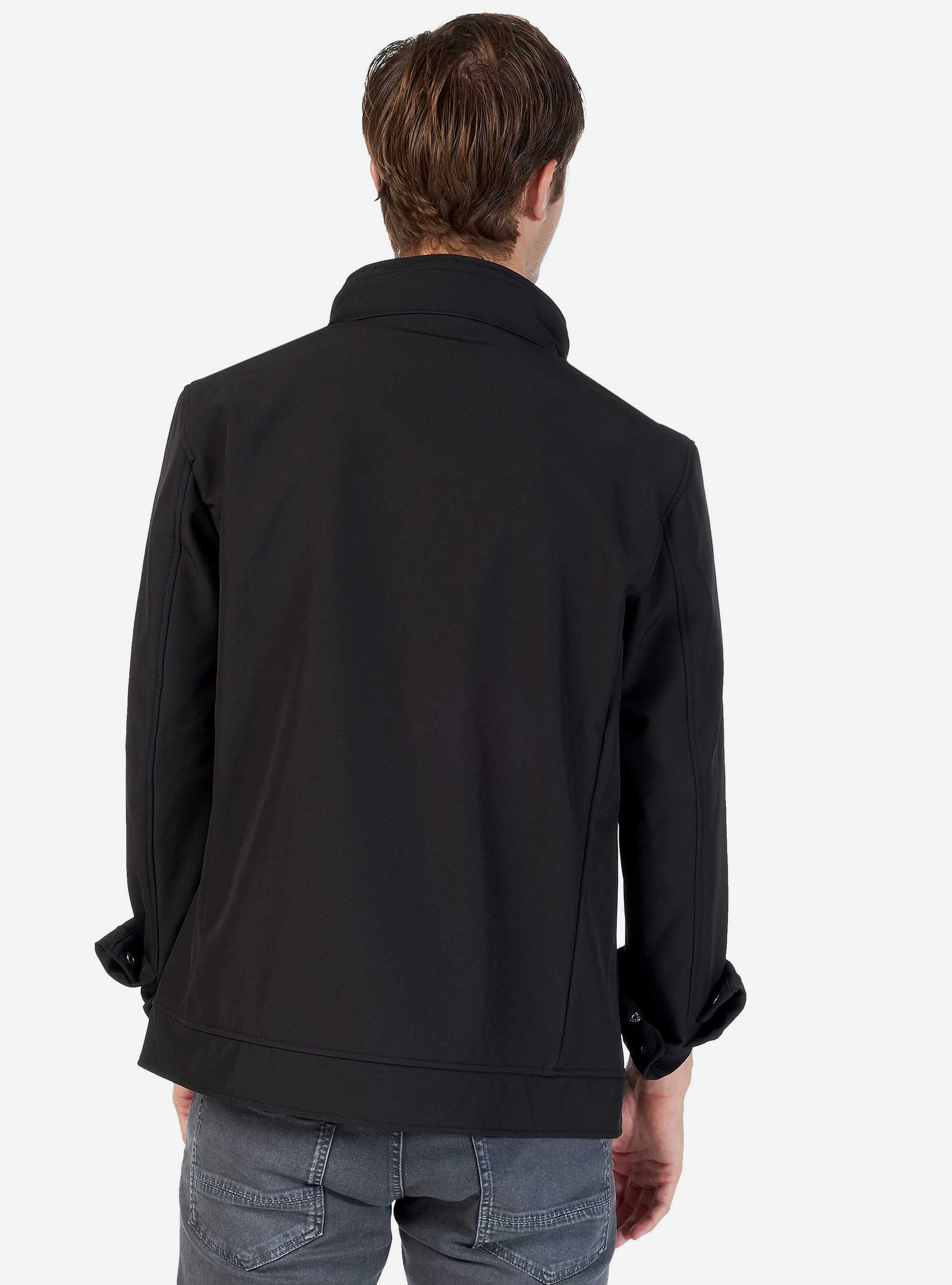 Blouson col montant, C101 BLACK