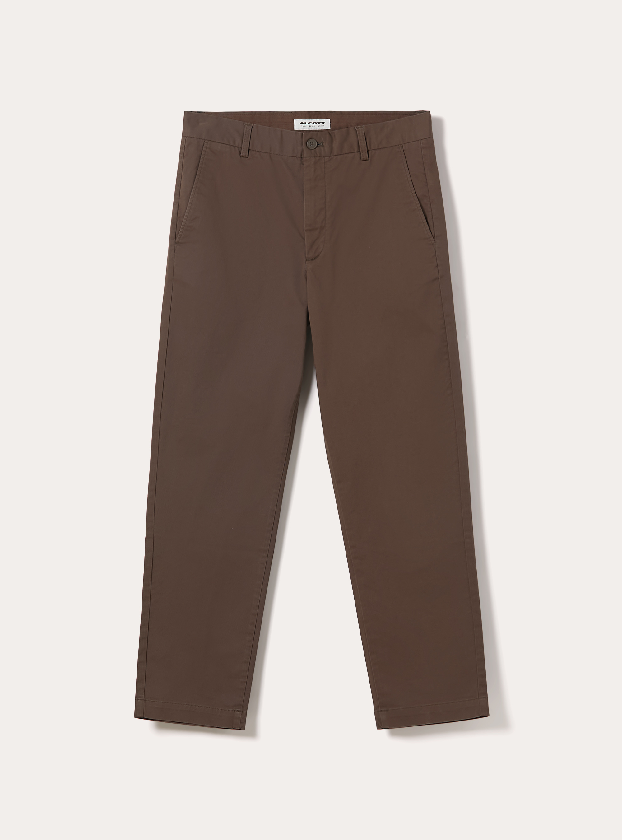 Slim fit chino trousers, BR2 BROWN MEDIUM
