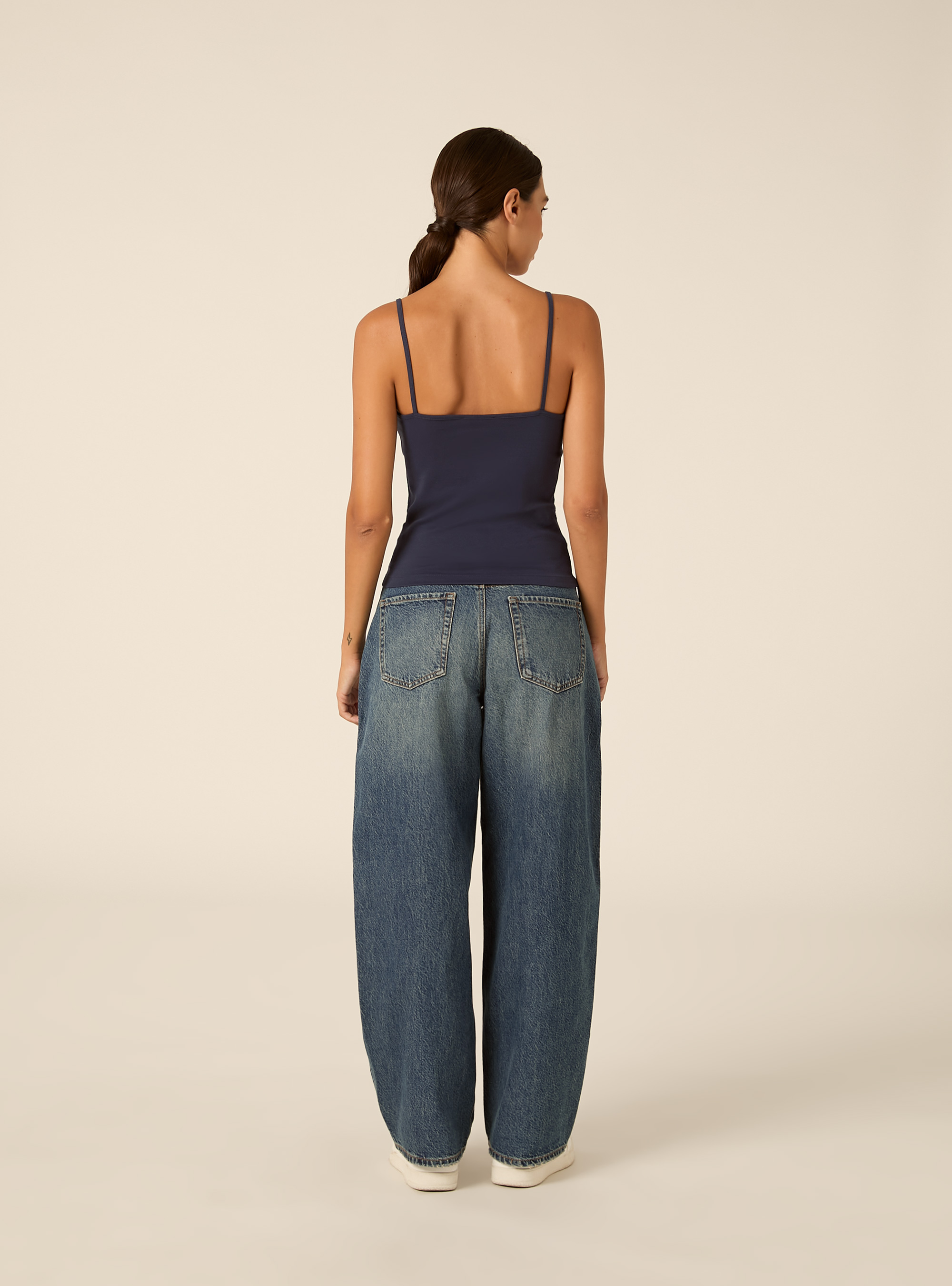 Canotta con dettagli in pizzo, NA2 NAVY MEDIUM