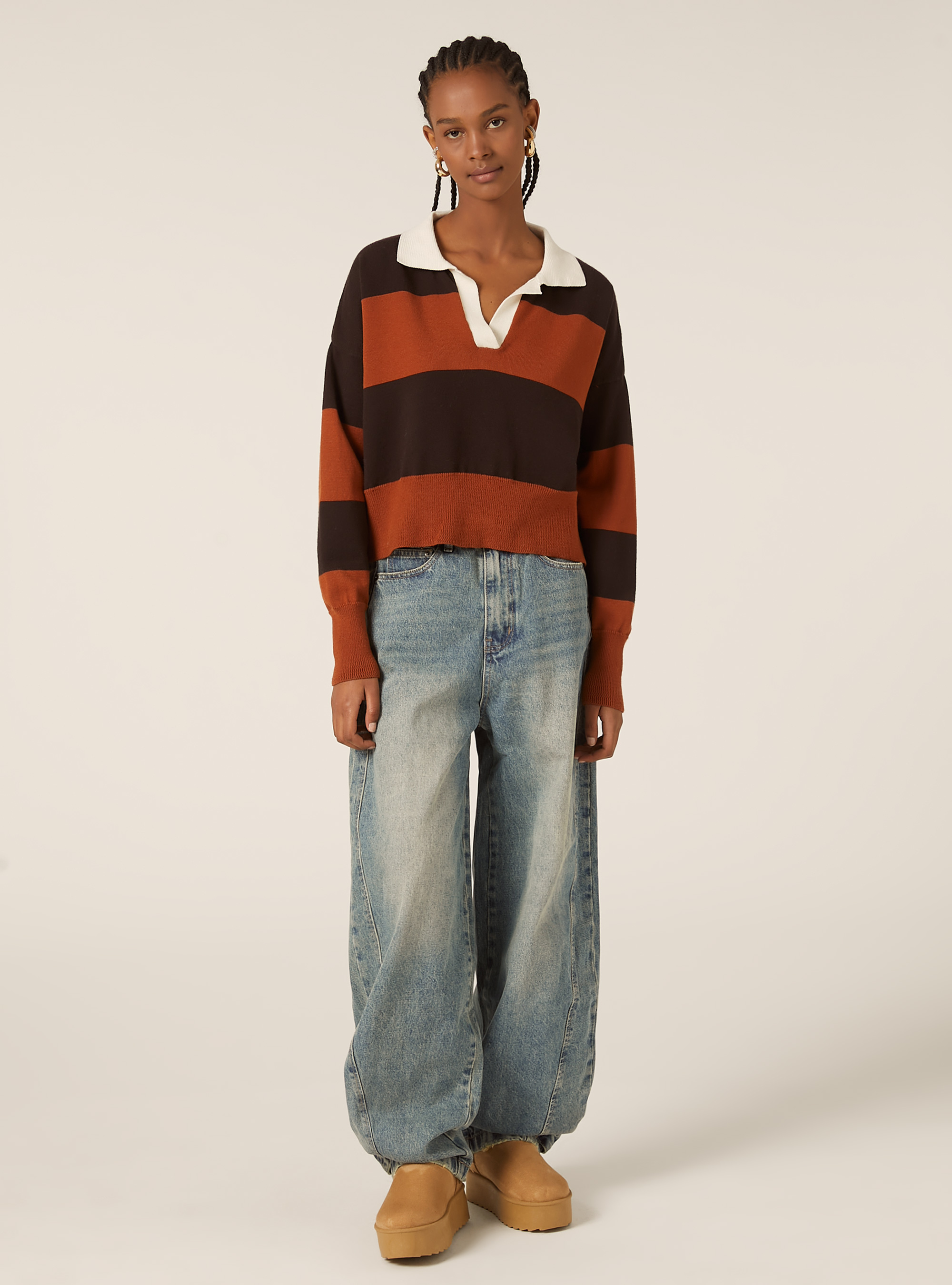 Polo a righe, OR2 ORANGE MED.