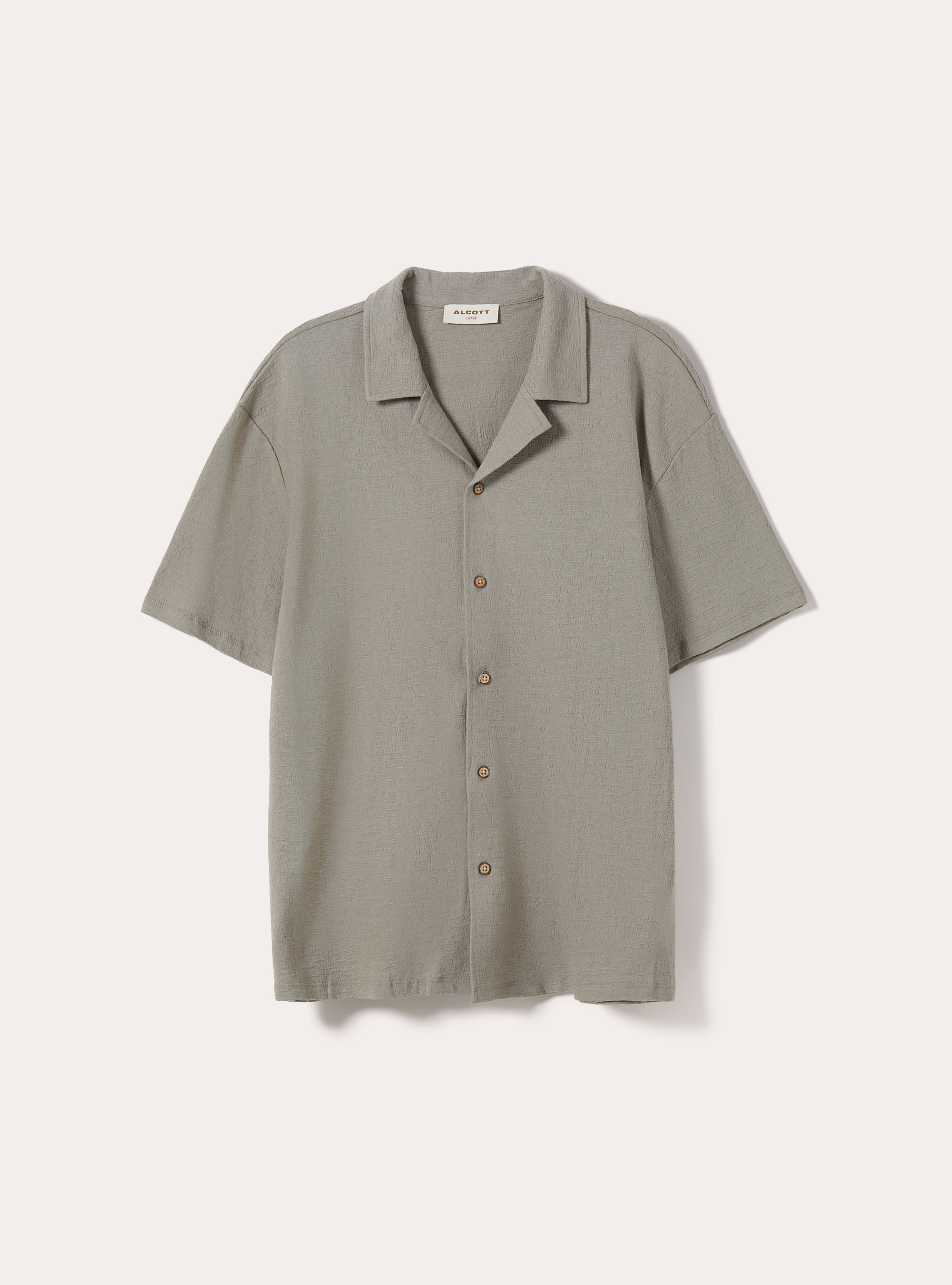 Camicia bowling in jersey texture regular fit, KY3 KAKY LIGHT