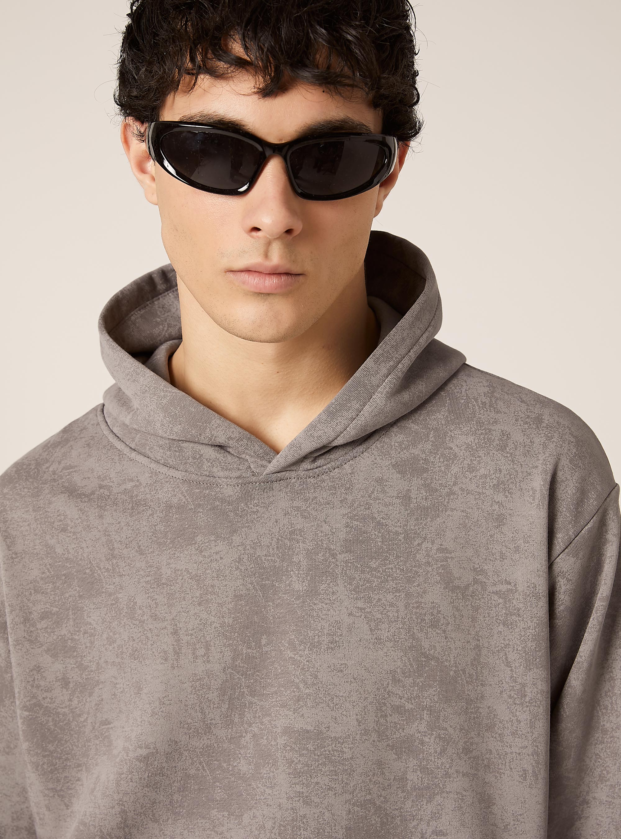 Sweat boxy marbré, GY2 GREY MEDIUM