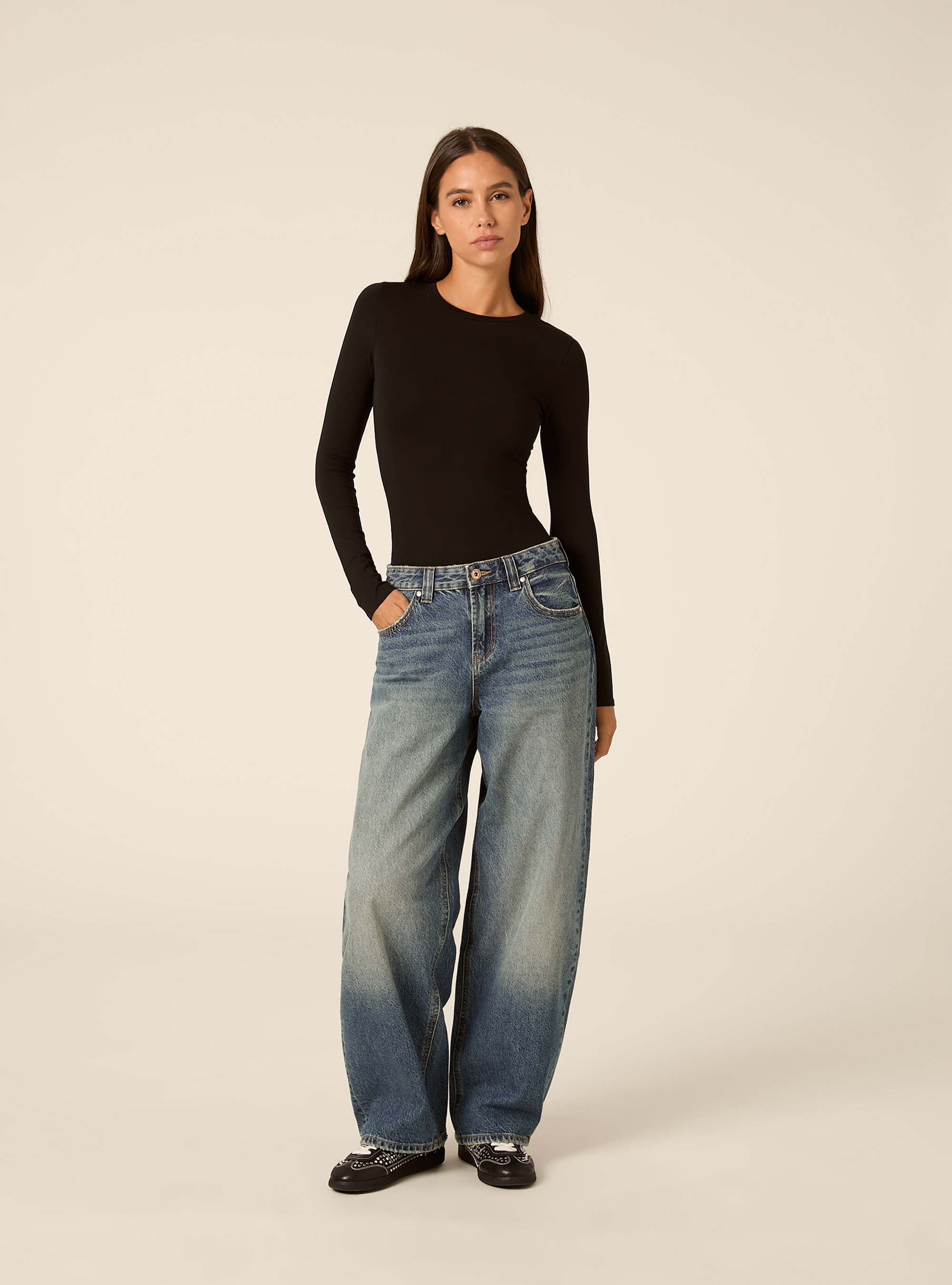 Body basic tinta unita, BK1 BLACK