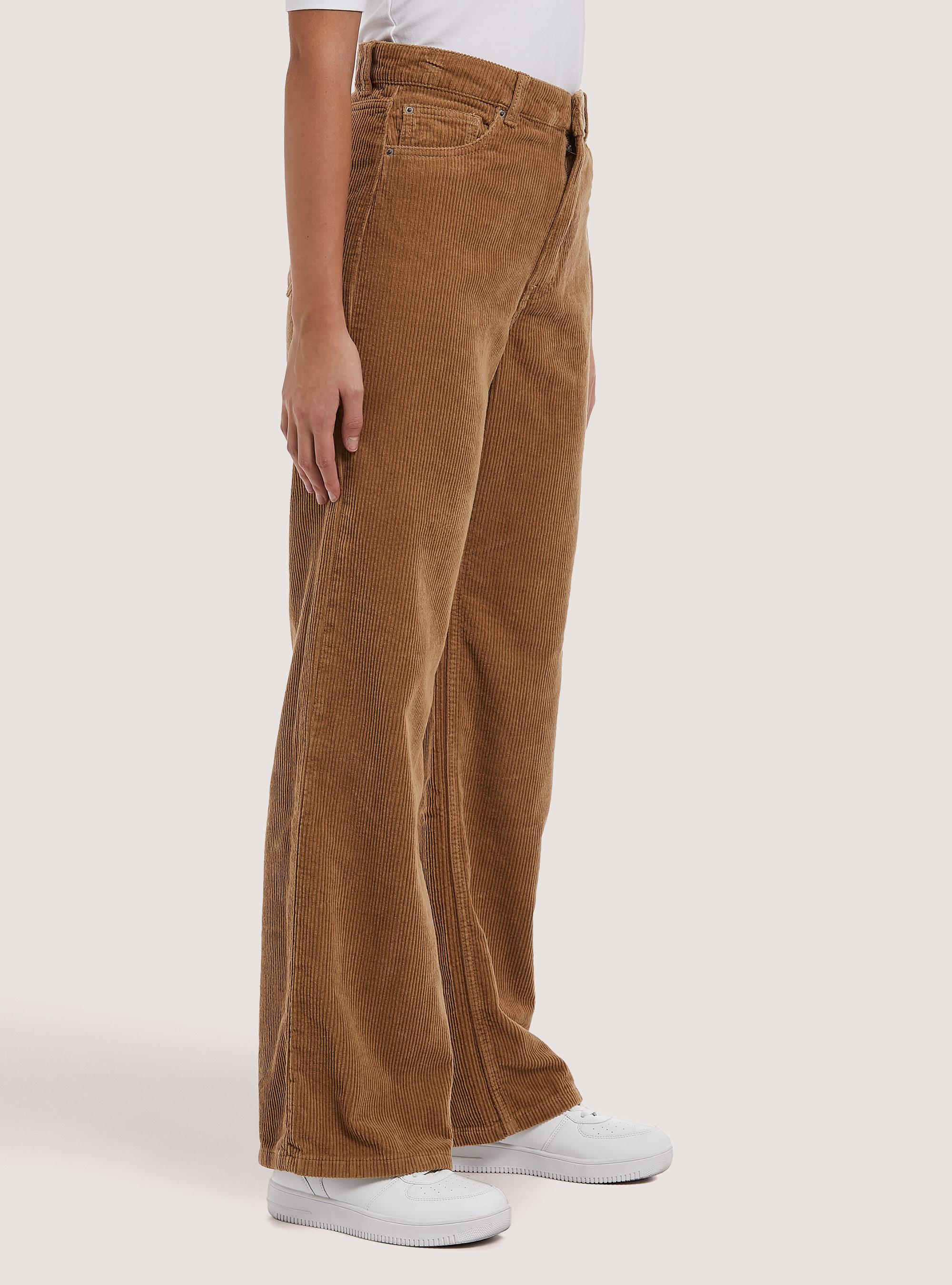 Pantalones de pana de pierna ancha, BG2 BEIGE MEDIUM