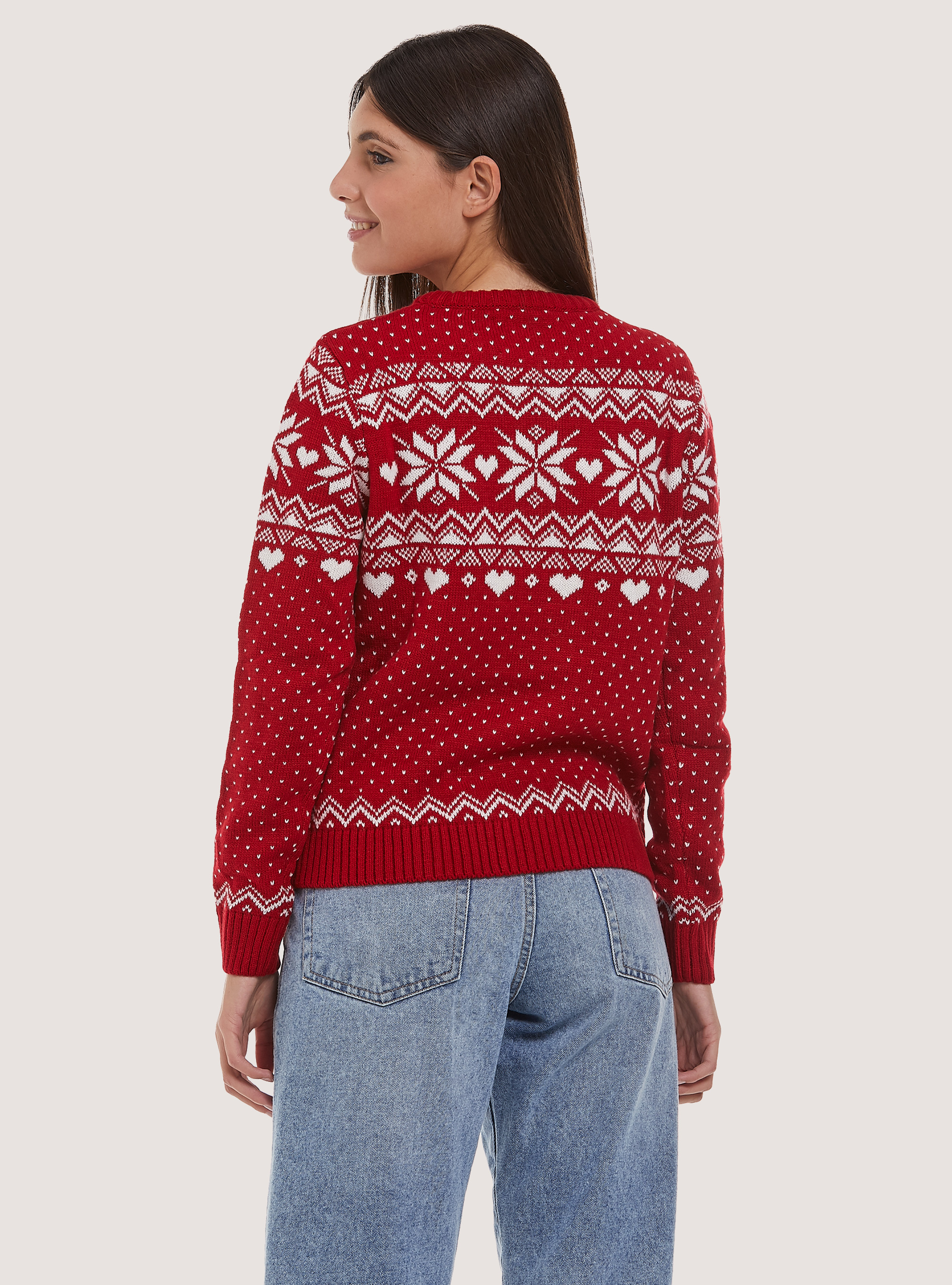 Christmas Family Collection Pullover, RD2 RED MEDIUM