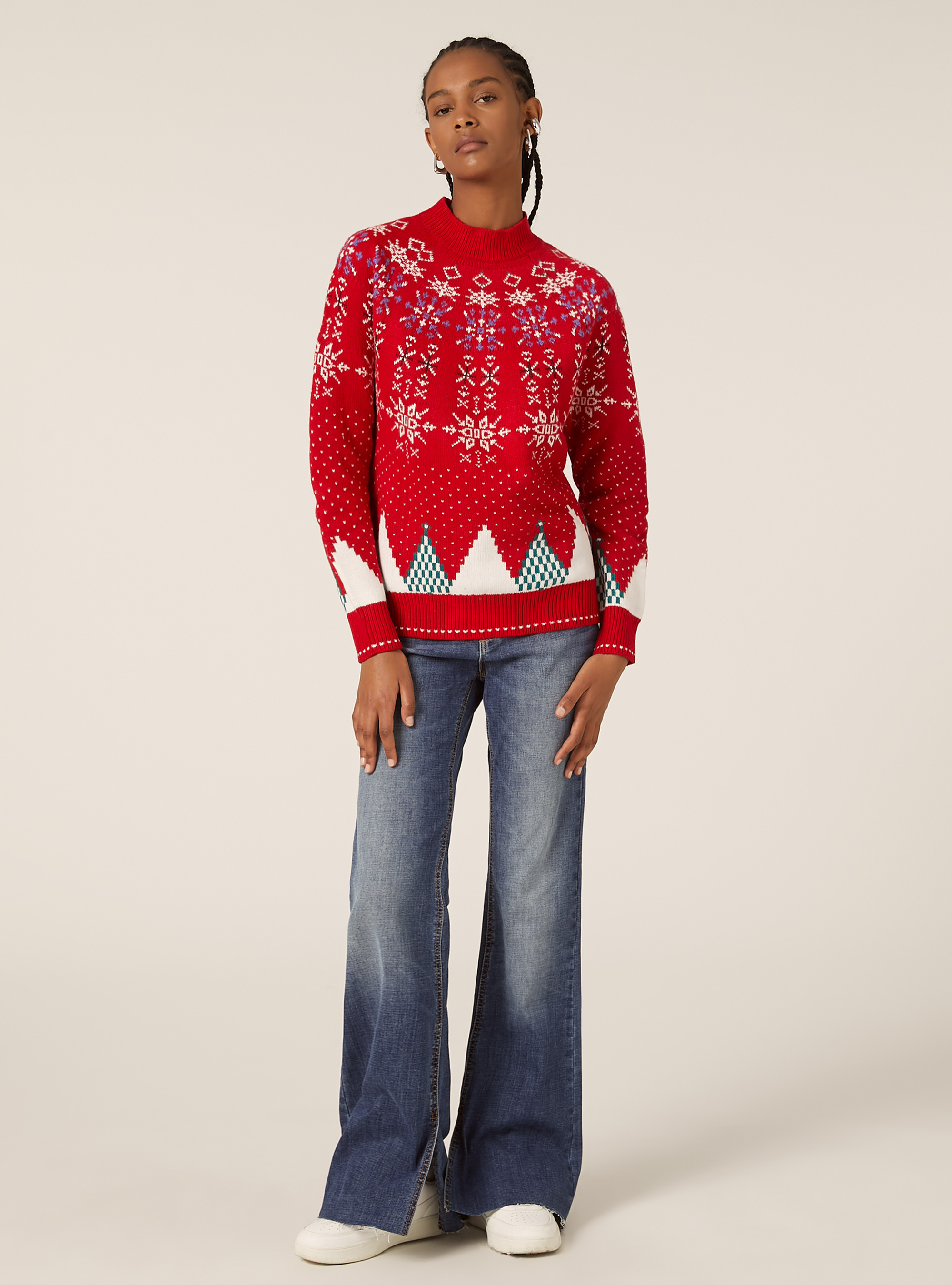 Christmas Collection Pullover, RD2 RED MEDIUM