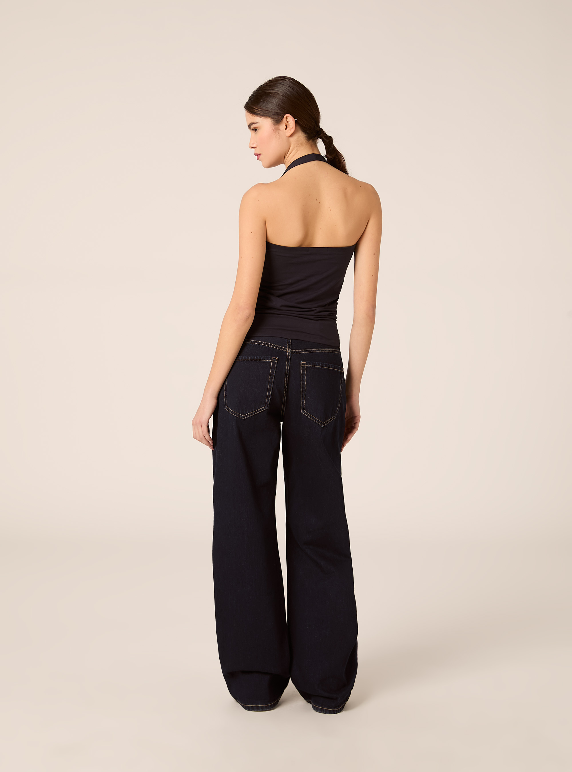 Jersey-Bandeau-Top, NA2 NAVY MEDIUM