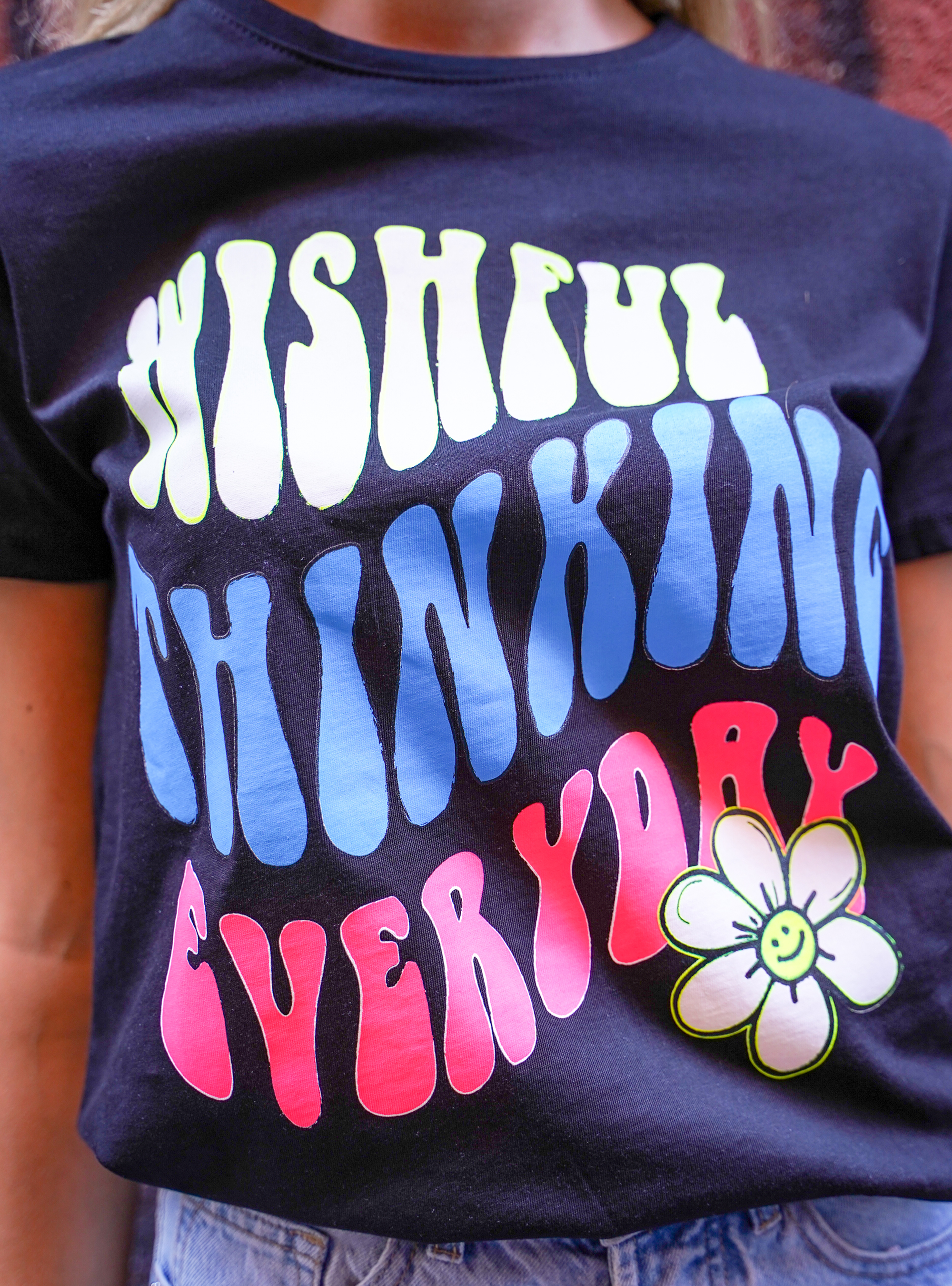 Tshirt with print, BK1 BLACK