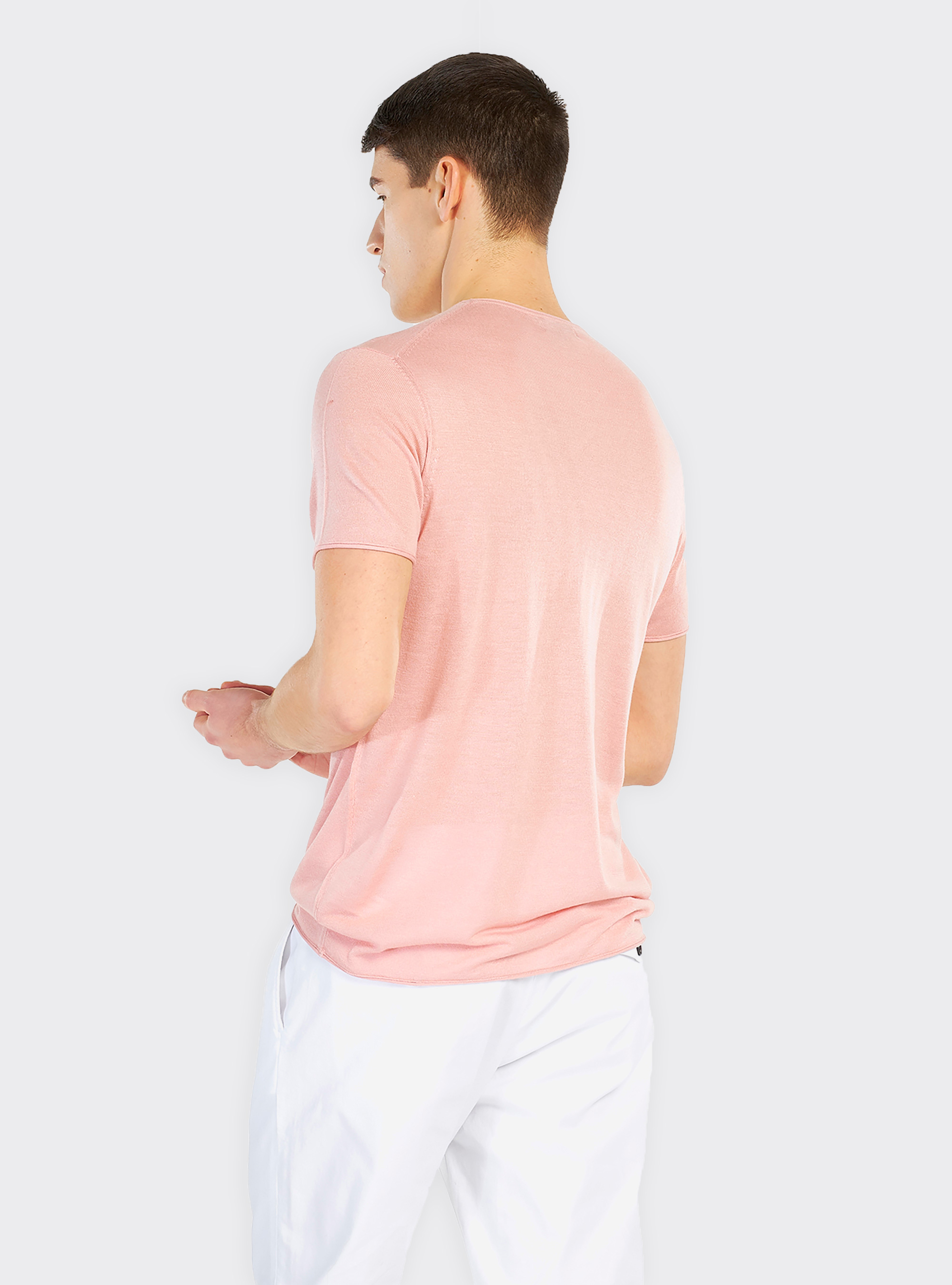 Kurzarmpullover, C4458 PINK