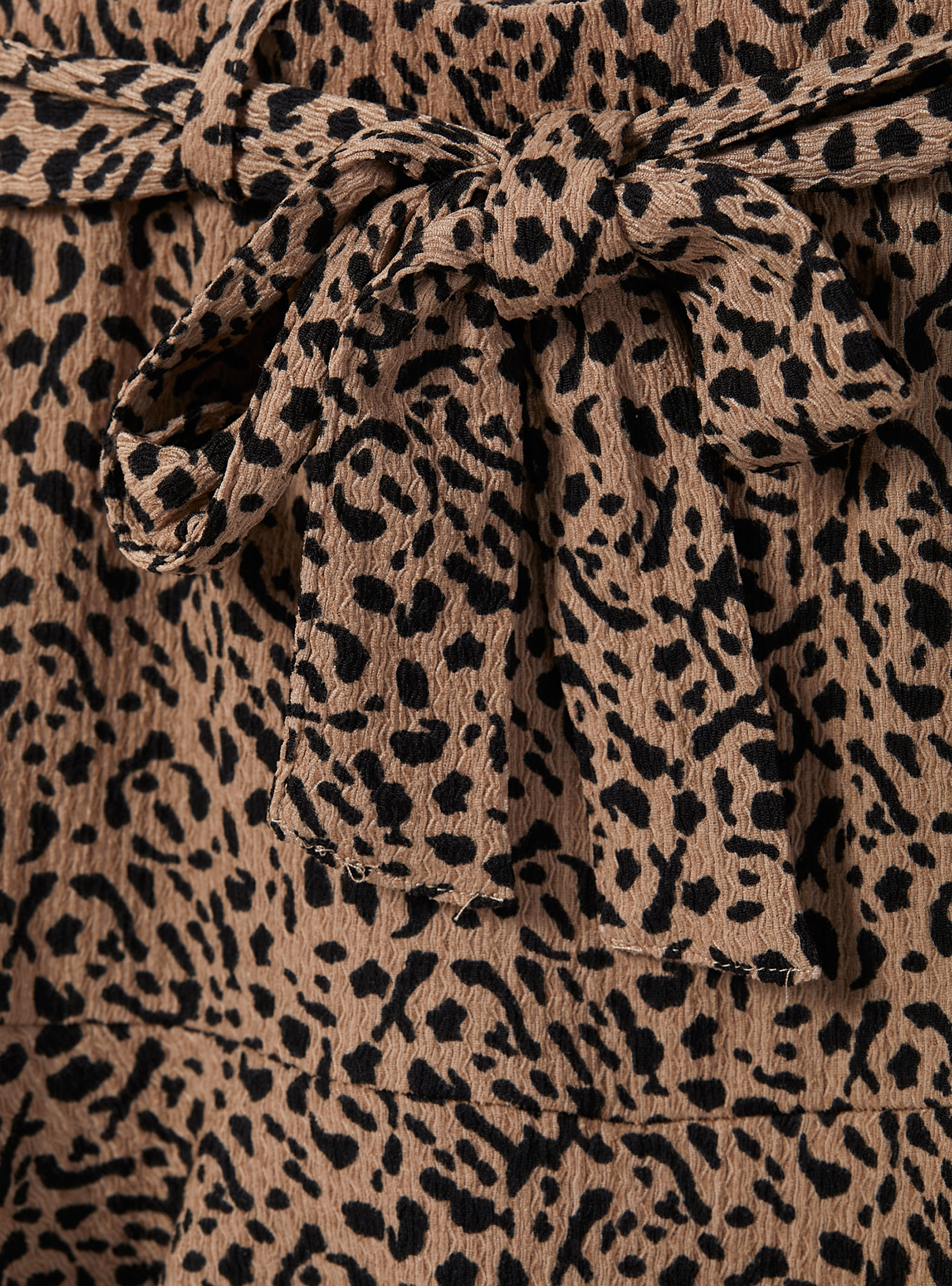 Printed skort with strap, ANIMALIER