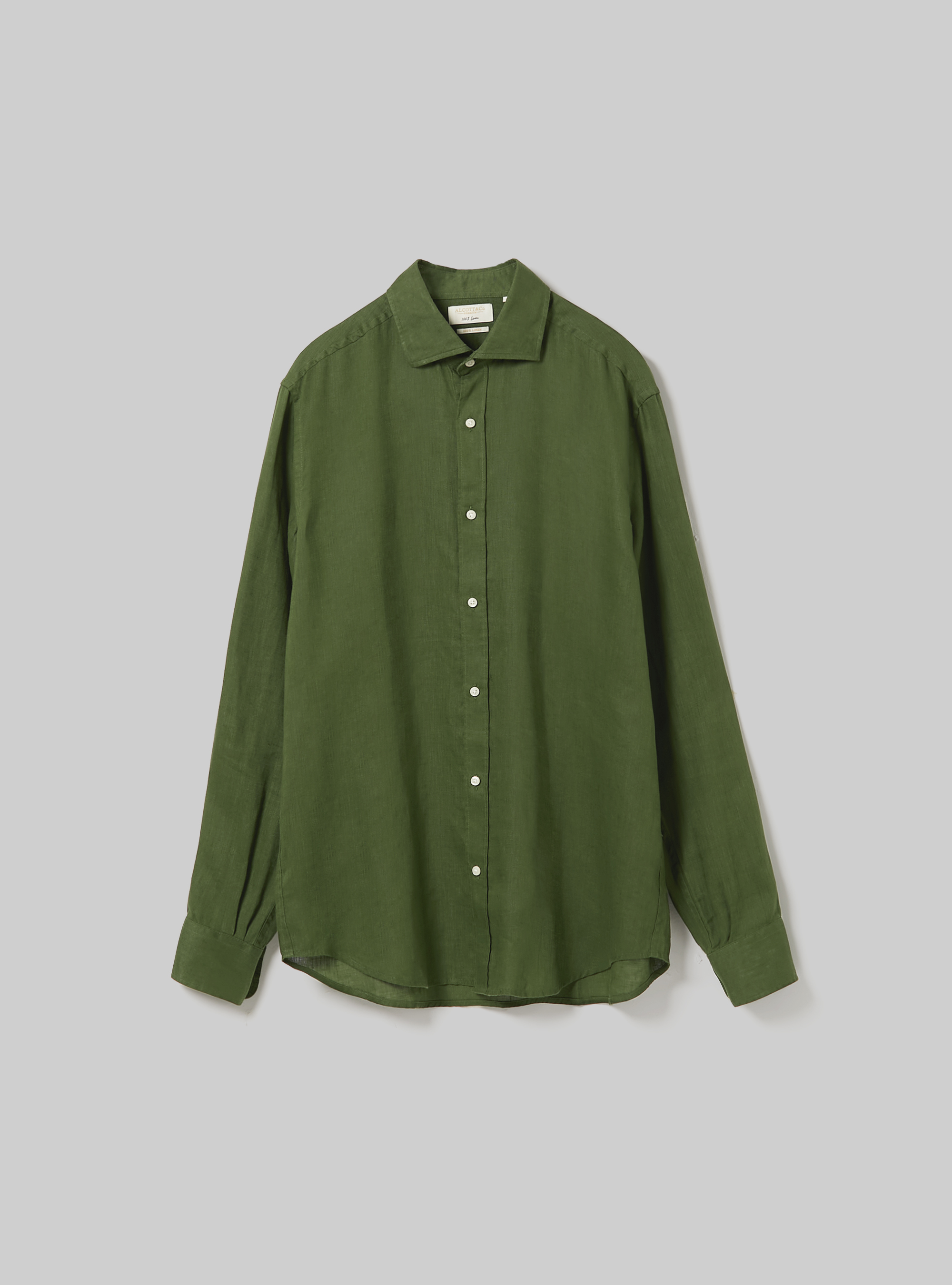 Chemise &agrave; manches longues en pur lin, KY2 KAKY MEDIUM