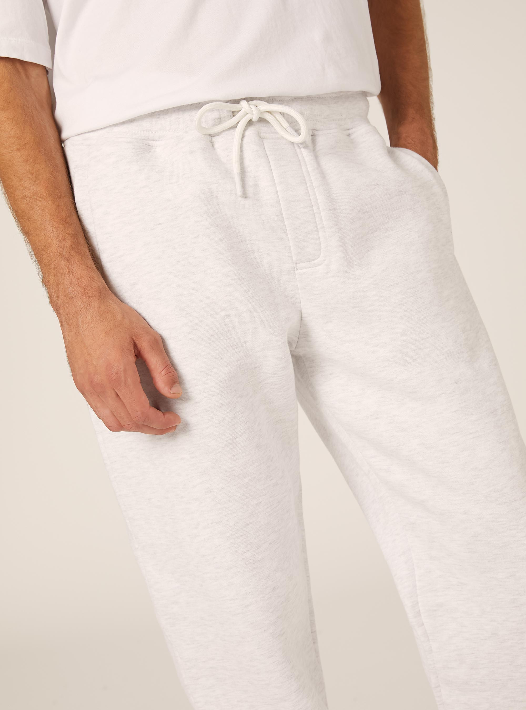 Fleece jogger pants, MGY3 GREY MEL LIGHT