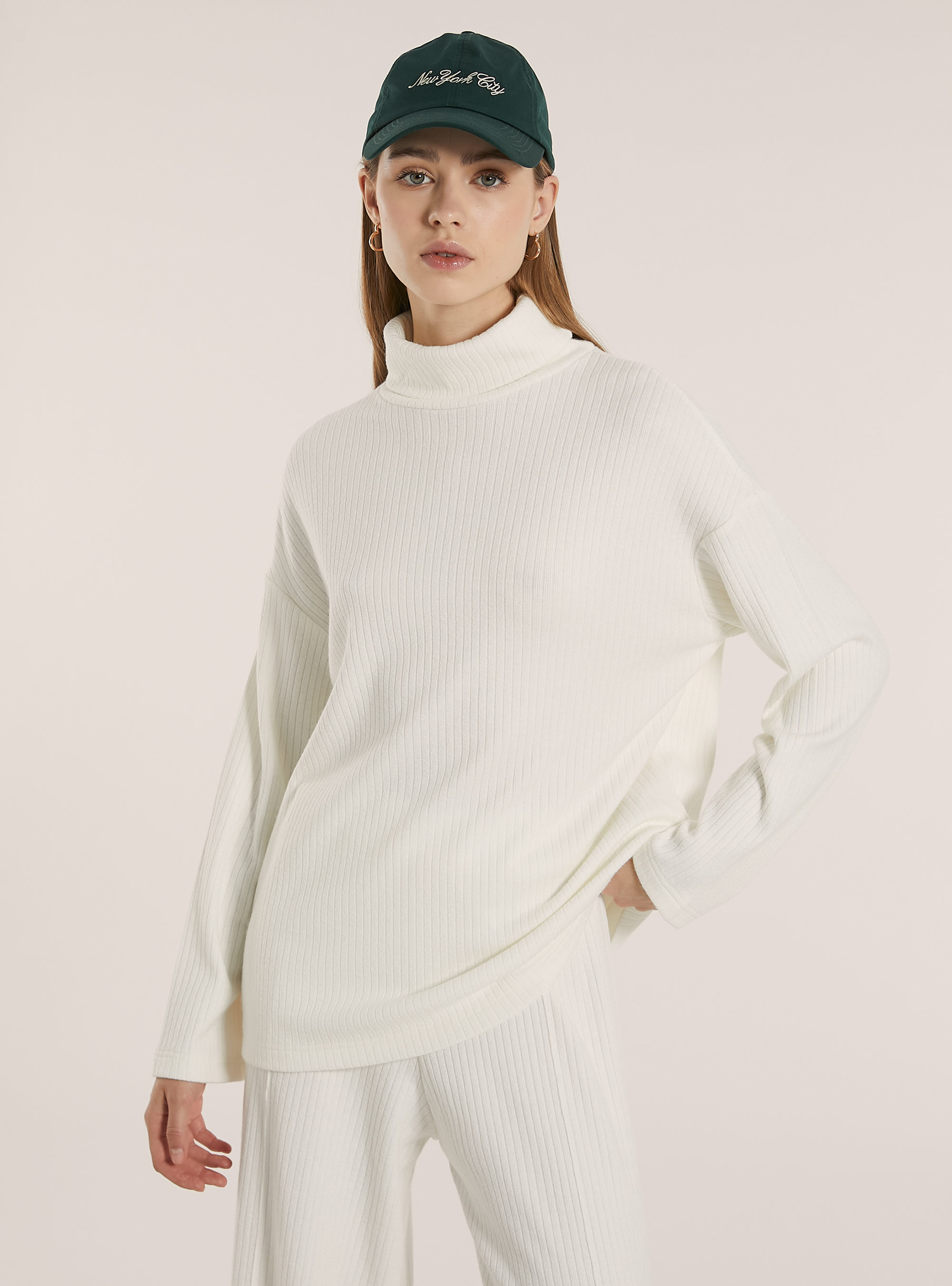 Maglia collo alto, WH1 OFF WHITE
