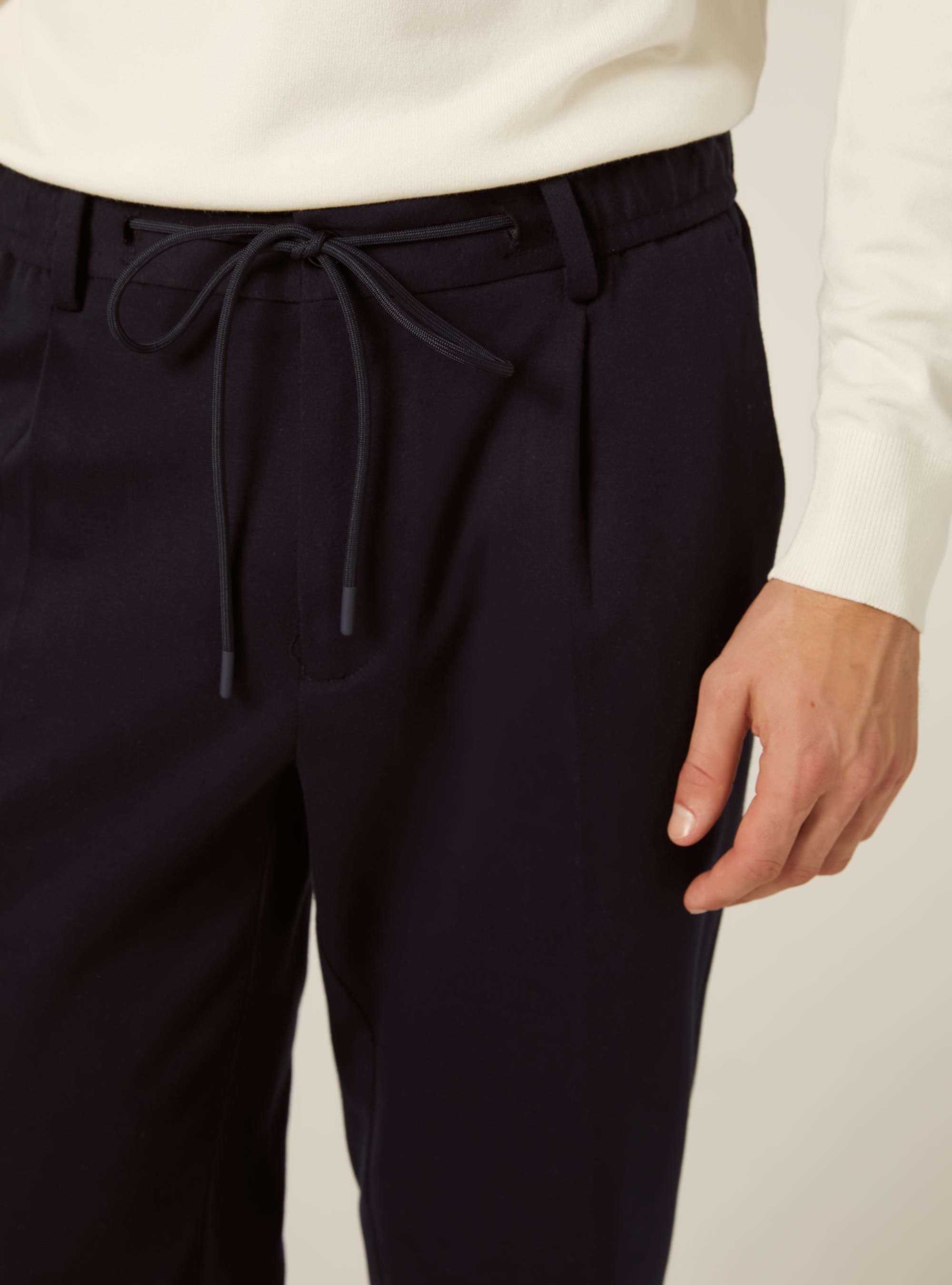 Pantalone jogger in jersy, NA2 NAVY MEDIUM