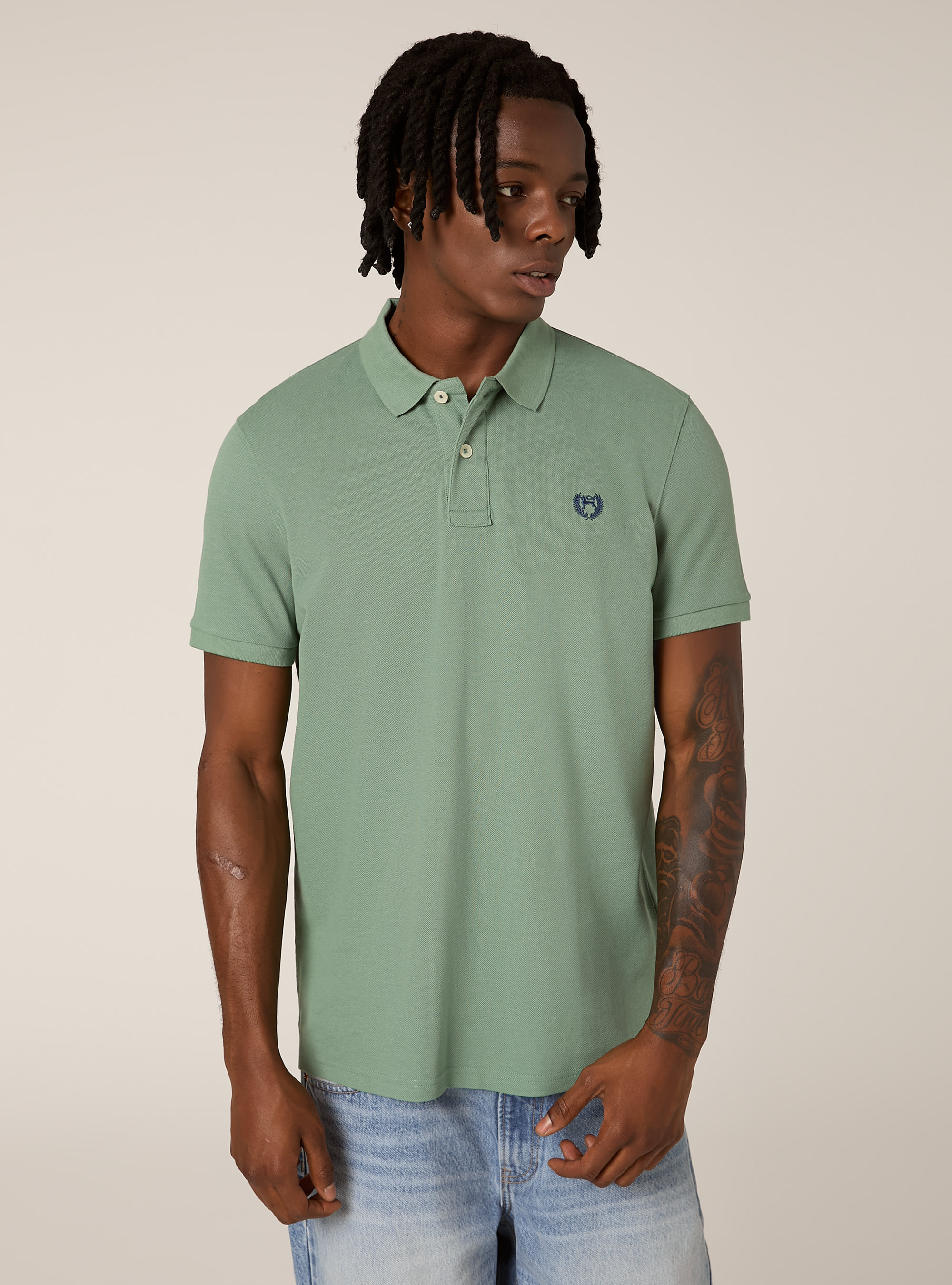 Polo de piqu&eacute; de algod&oacute;n con bordado, KY3 KAKY LIGHT