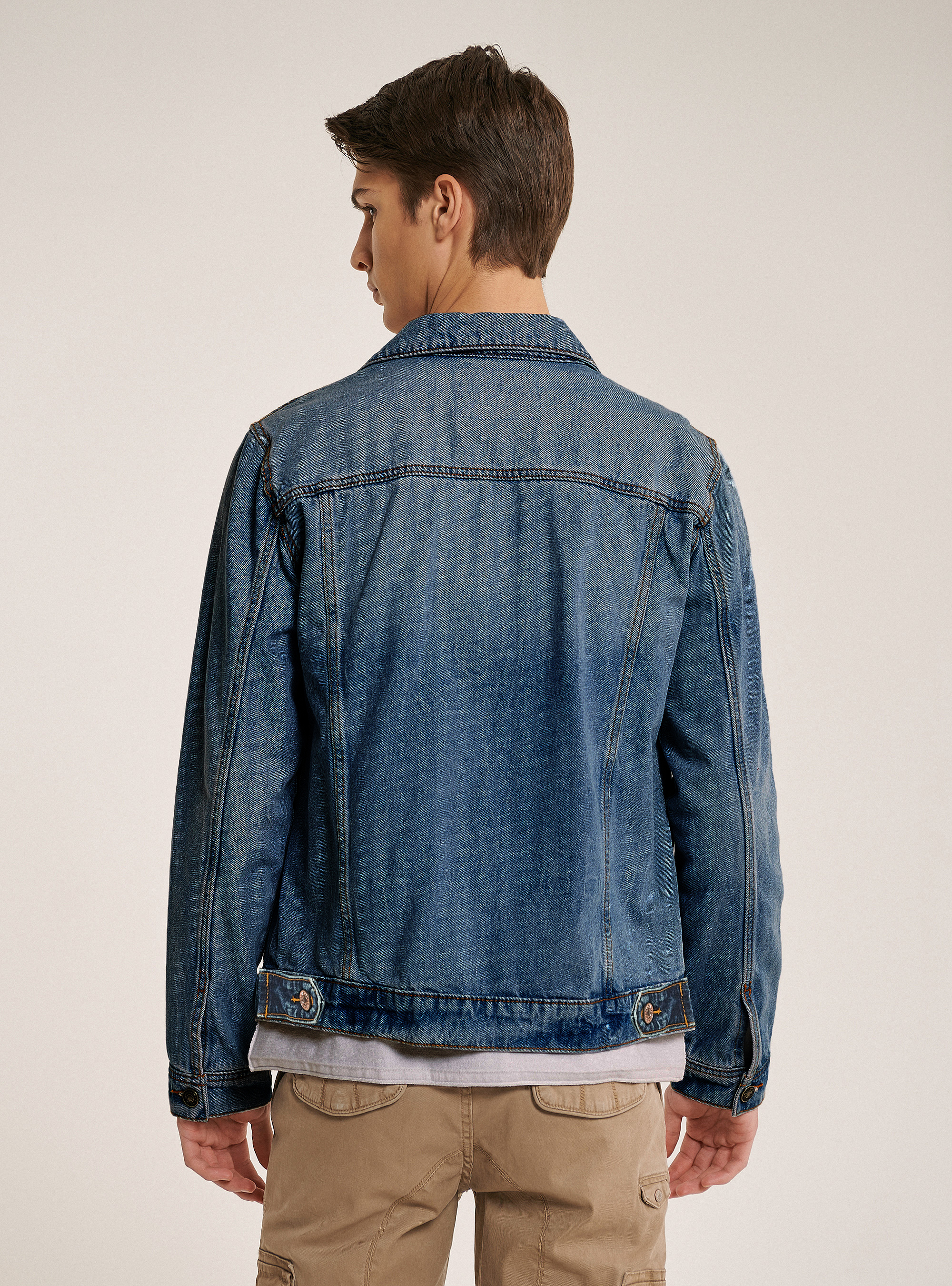 Veste en denim stretch, C218 BLUE NAVY