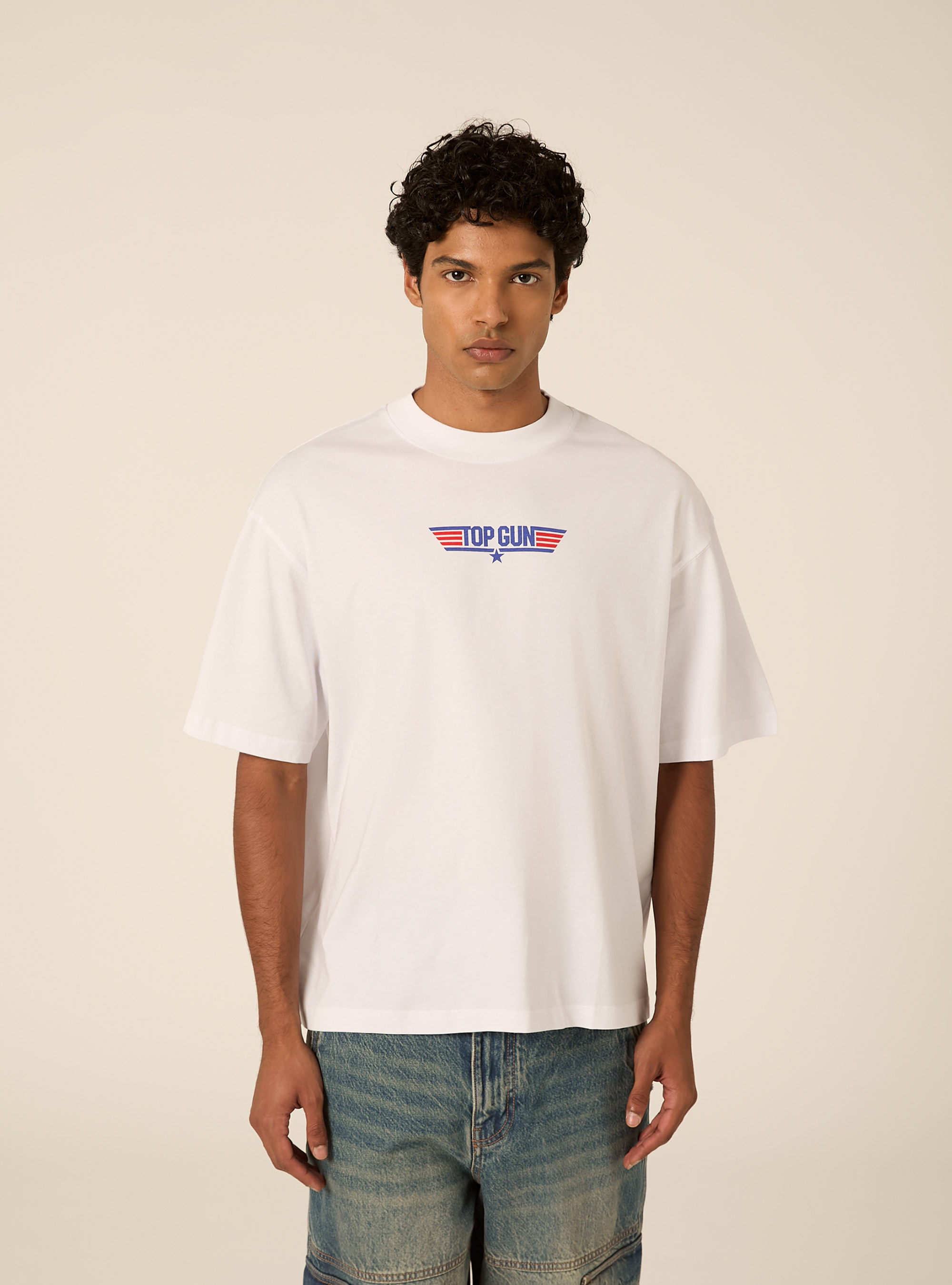 Maglietta Boxy fit Top Gun / Alcott, WH3 WHITE