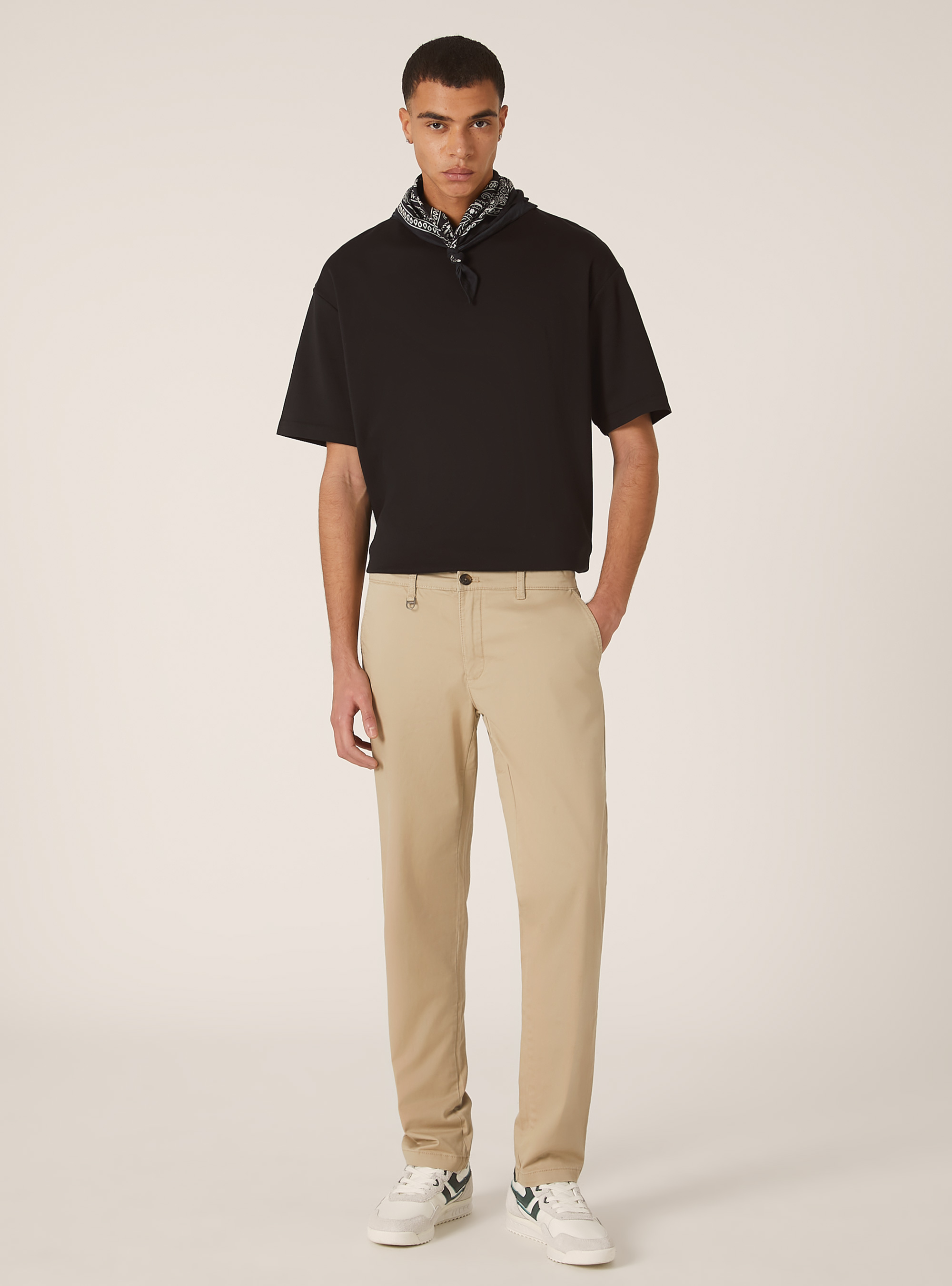 Skinny fit stretch twill chinos, TB2 TOBACCO MEDIUM