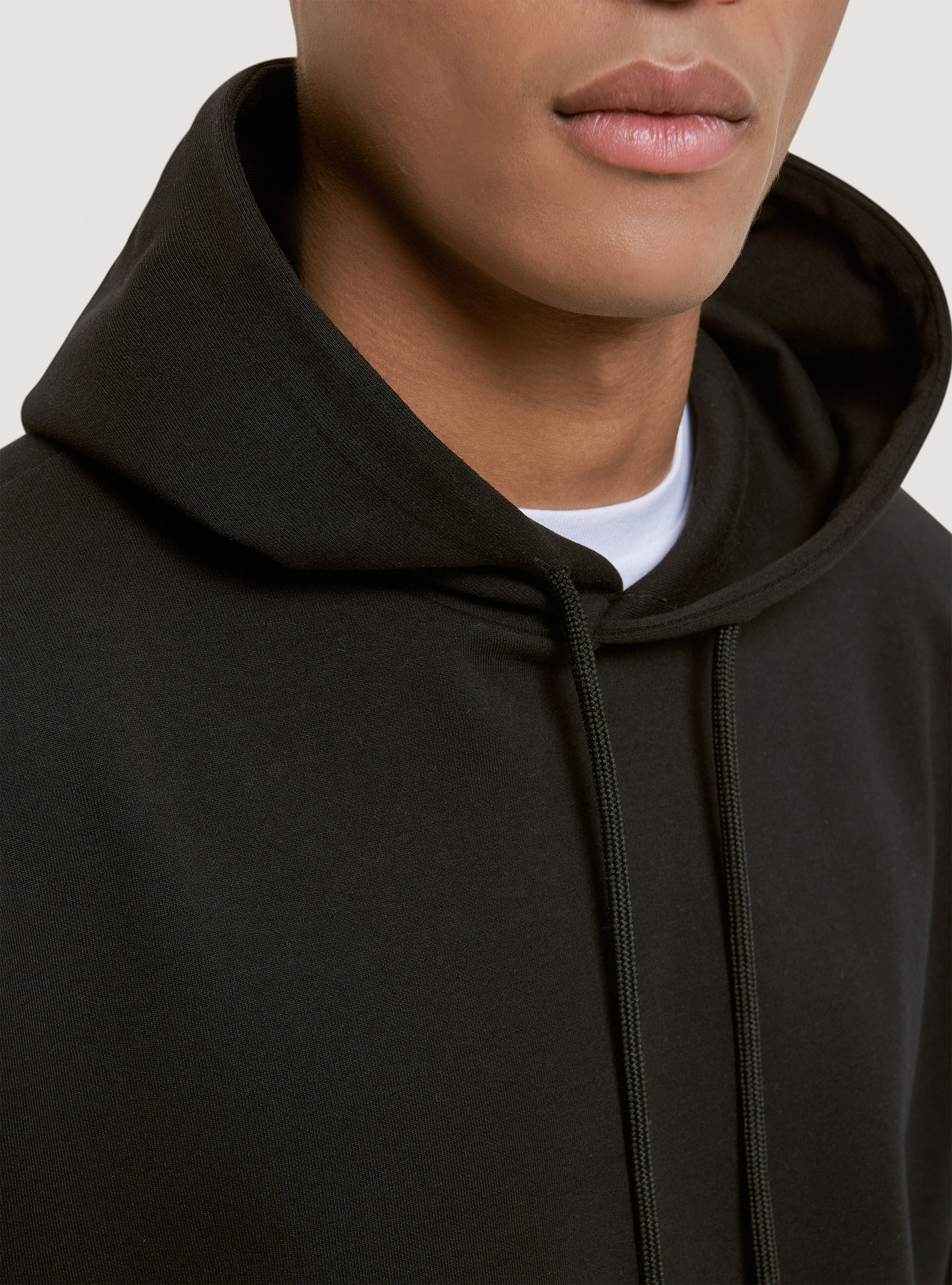 Sweat-shirt à capuche basique, C101 BLACK