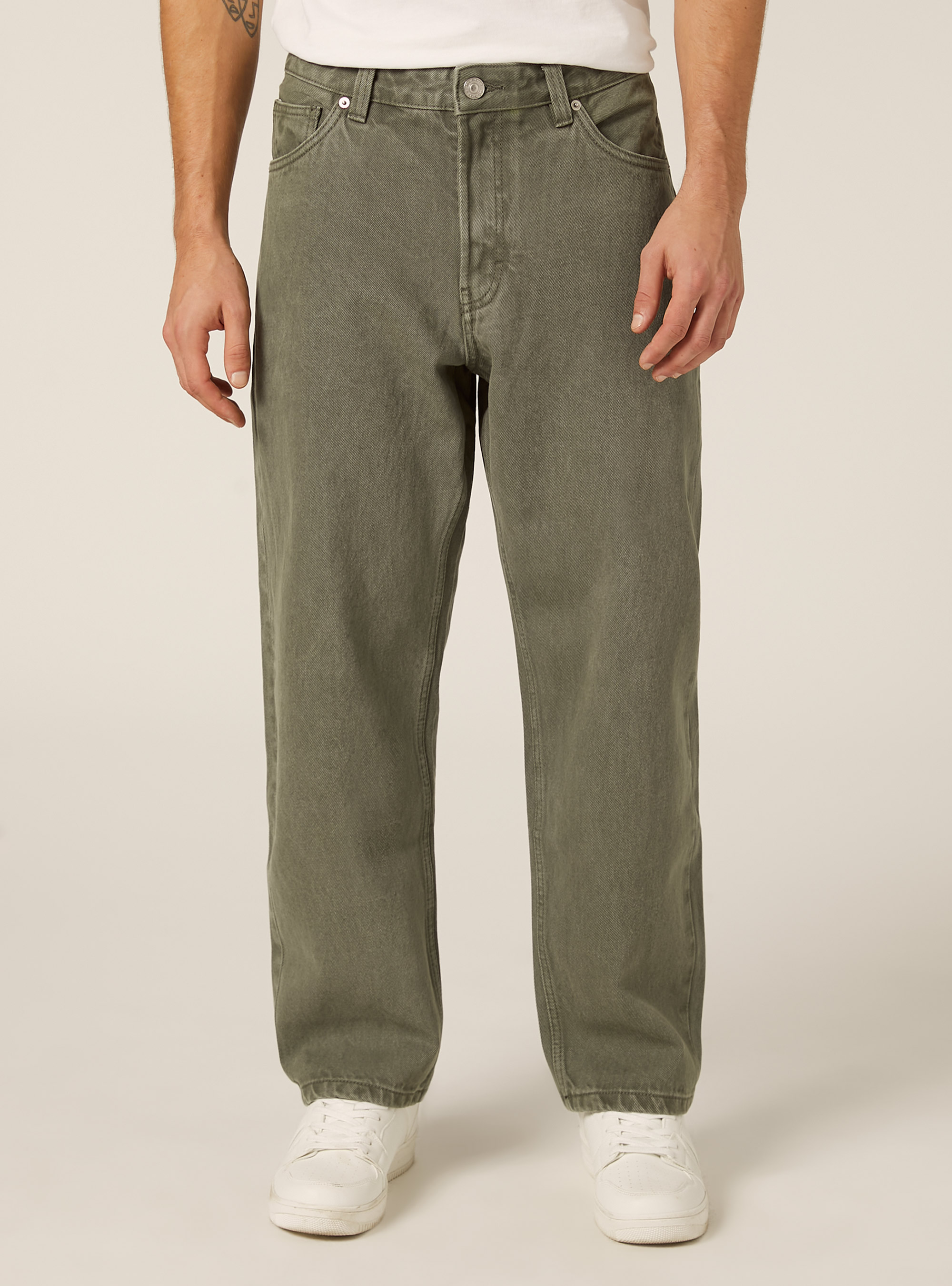 Tapered fit trousers, KY2 KAKY MEDIUM