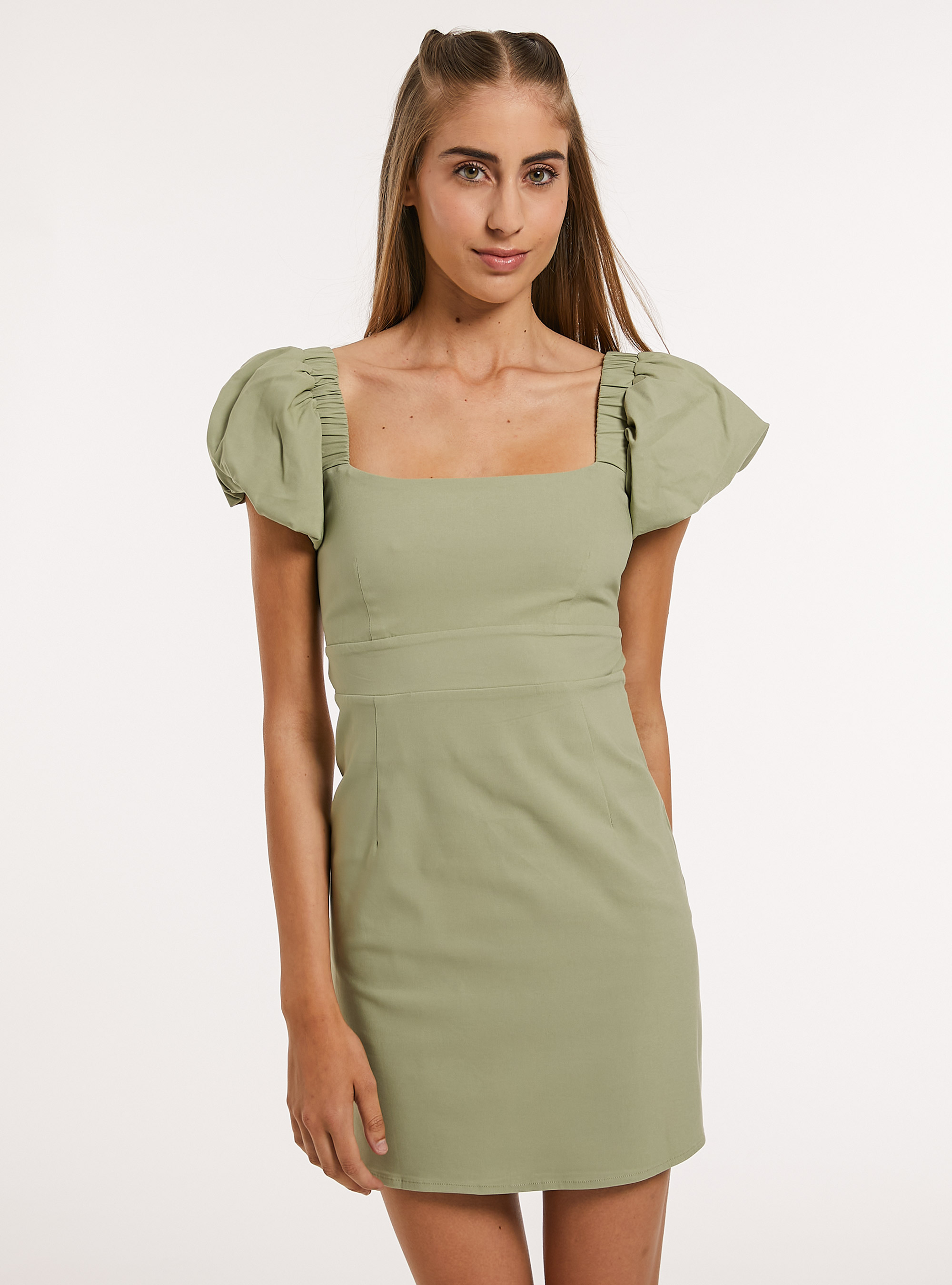 Vestito corto con elastici e schiena scoperta, KY3 KAKY LIGHT