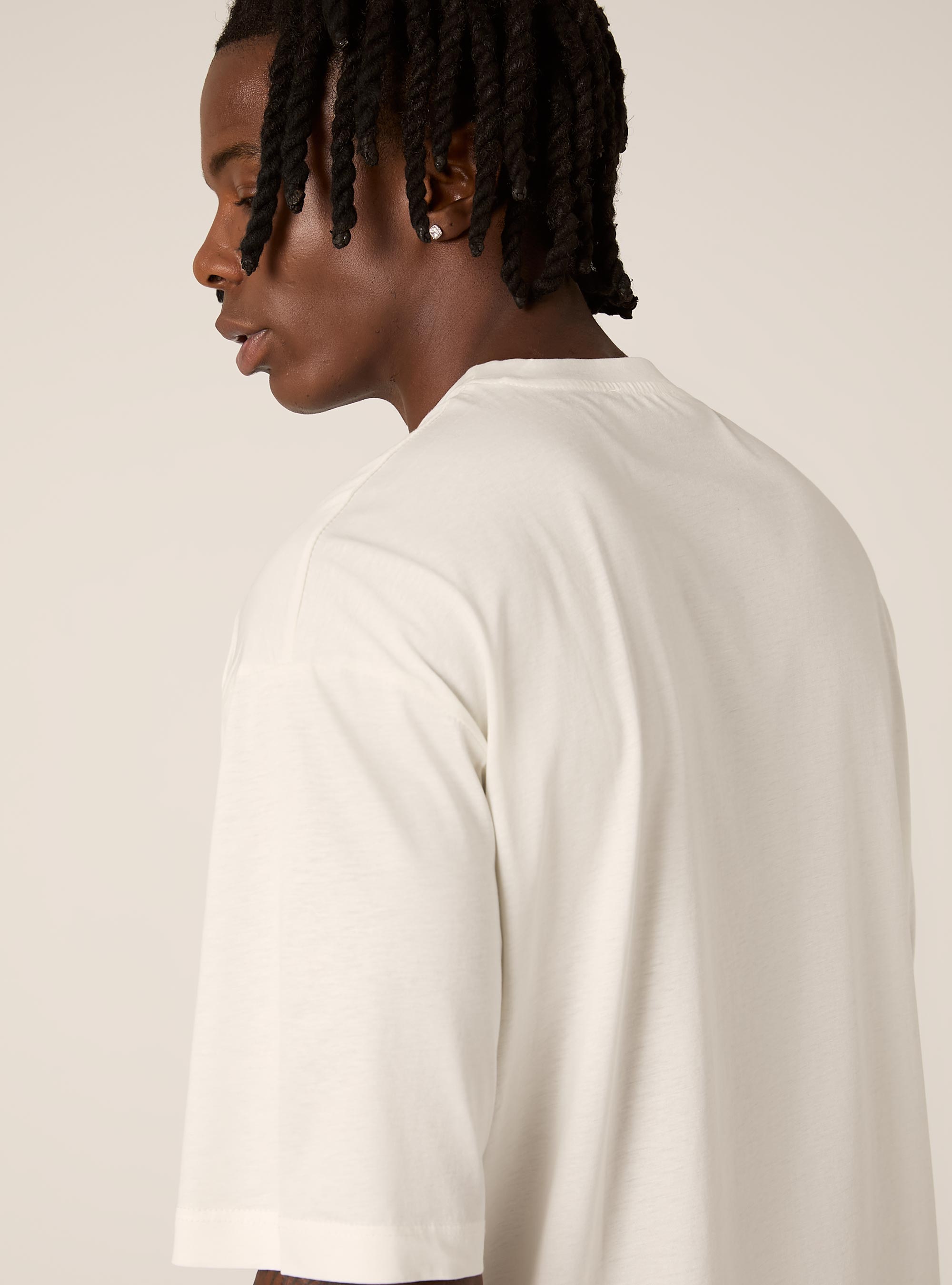 T-shirt &agrave; coupe souple, WH1 OFF WHITE