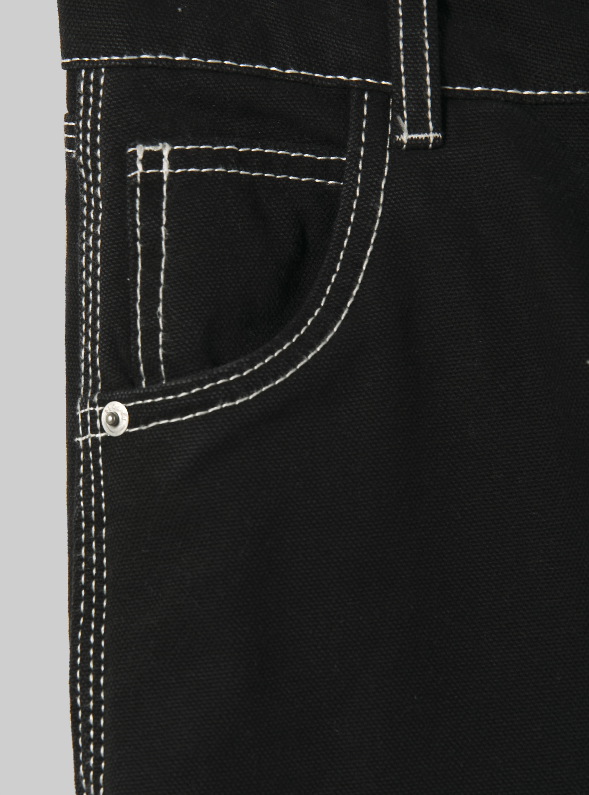 Carpenter canvas trousers, BK1 BLACK