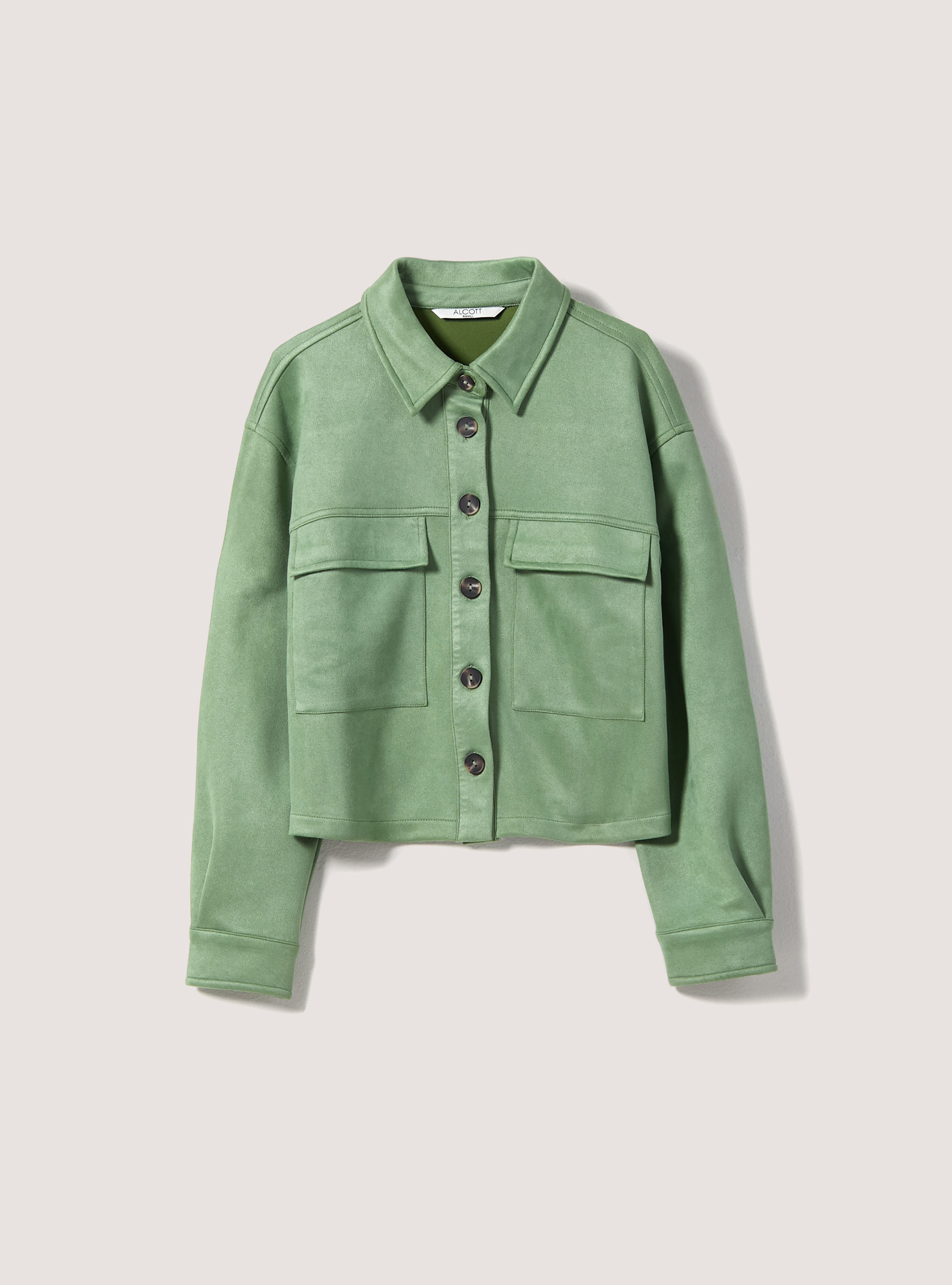 Veste de chemise courte en daim, KY3 KAKY LIGHT