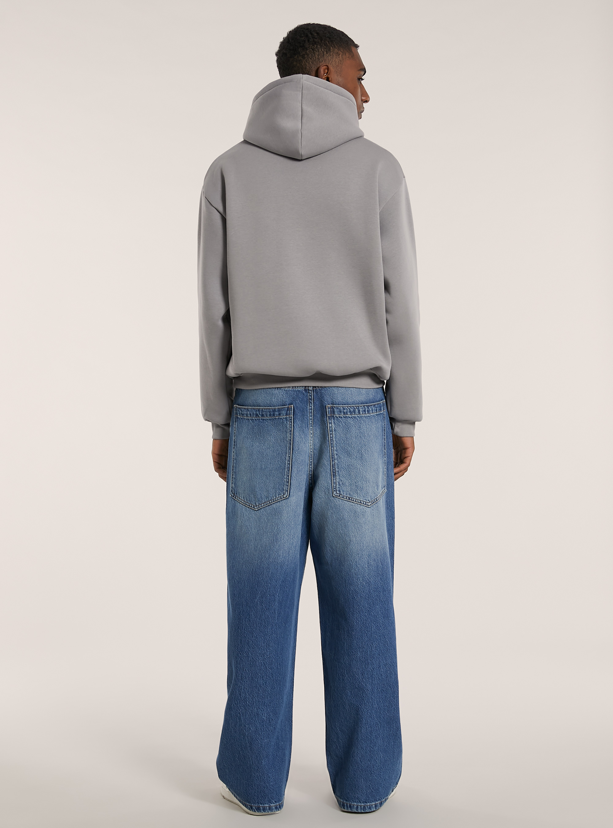 Felpa con cappuccio boxy fit Genderless, GY2 GREY MEDIUM